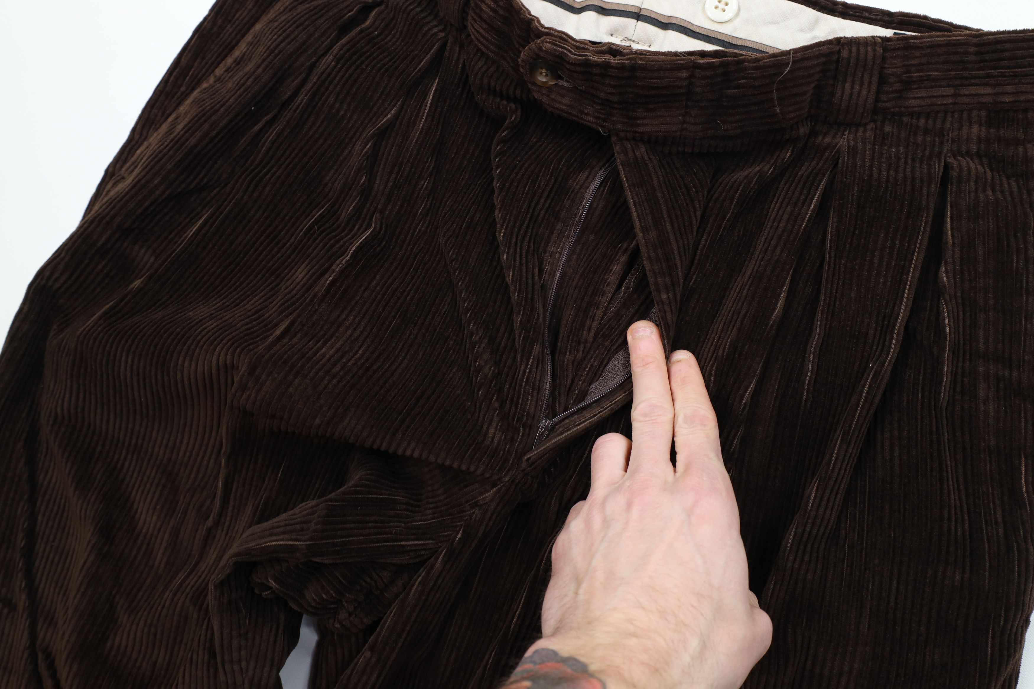 Vintage Vintage 90s Streetwear Wide Leg Corduroy Chino Pants USA Size US 38 / EU 54 - 7 Thumbnail
