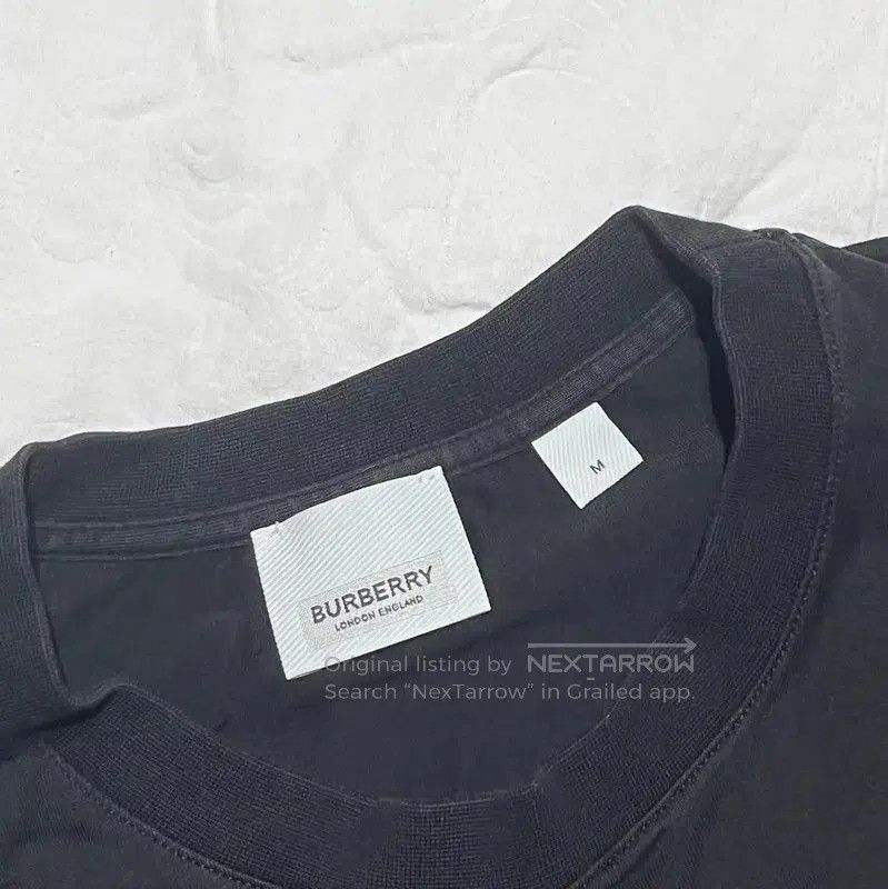 Burberry Burberry Black Cotton Ladies Short Sleeve T-shirt. Size L / US 10 / IT 46 - 6 Thumbnail