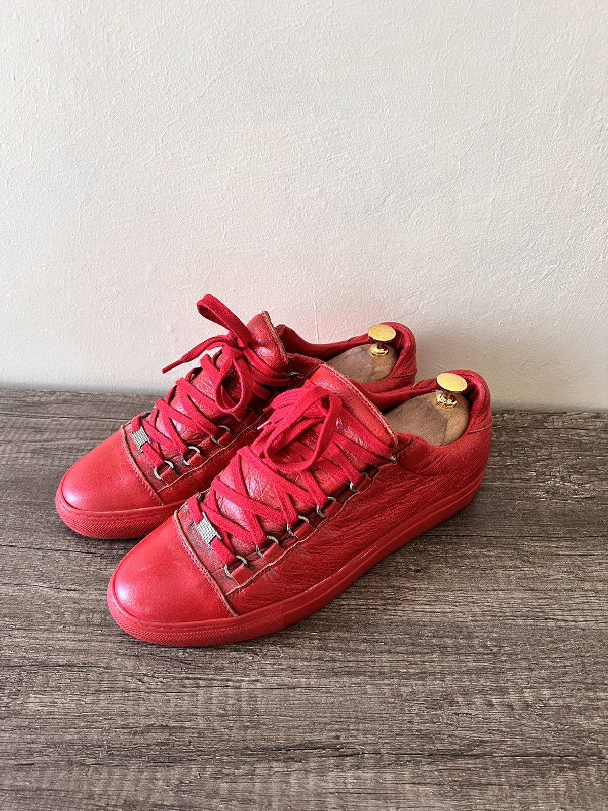 Balenciaga BALENCIAGA ARENA LOW SNEAKERS Size US 8 / EU 41 - 1 Thumbnail