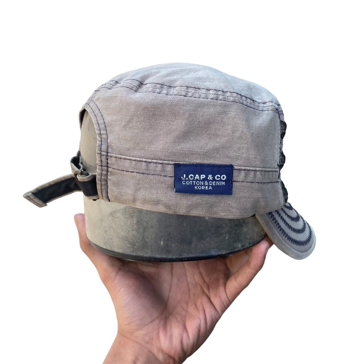 Le Grande Bleu (L.G.B.) Skull Comando Hat Size 32 - 8 Thumbnail