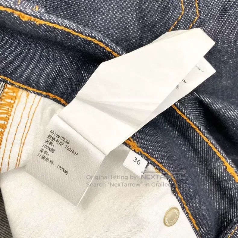 Loewe Loewe Cotton dark blue leather patch logo denim shorts Size 24" / US 00 / IT 34 - 6 Thumbnail