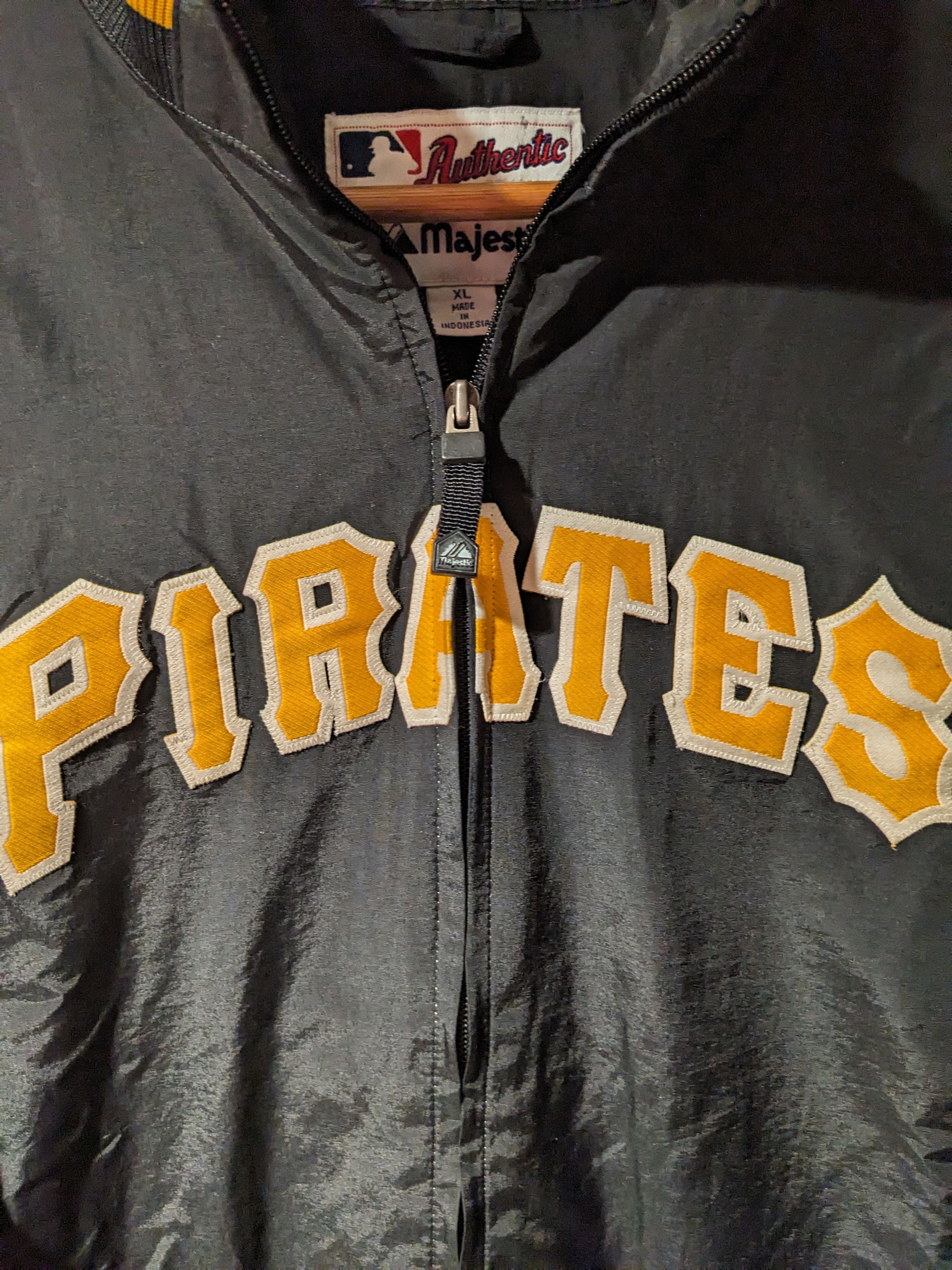 Majestic Vintage Pittsburgh Pirates Majestic Thermal Base Jacket Size US XL / EU 56 / 4 - 2 Thumbnail