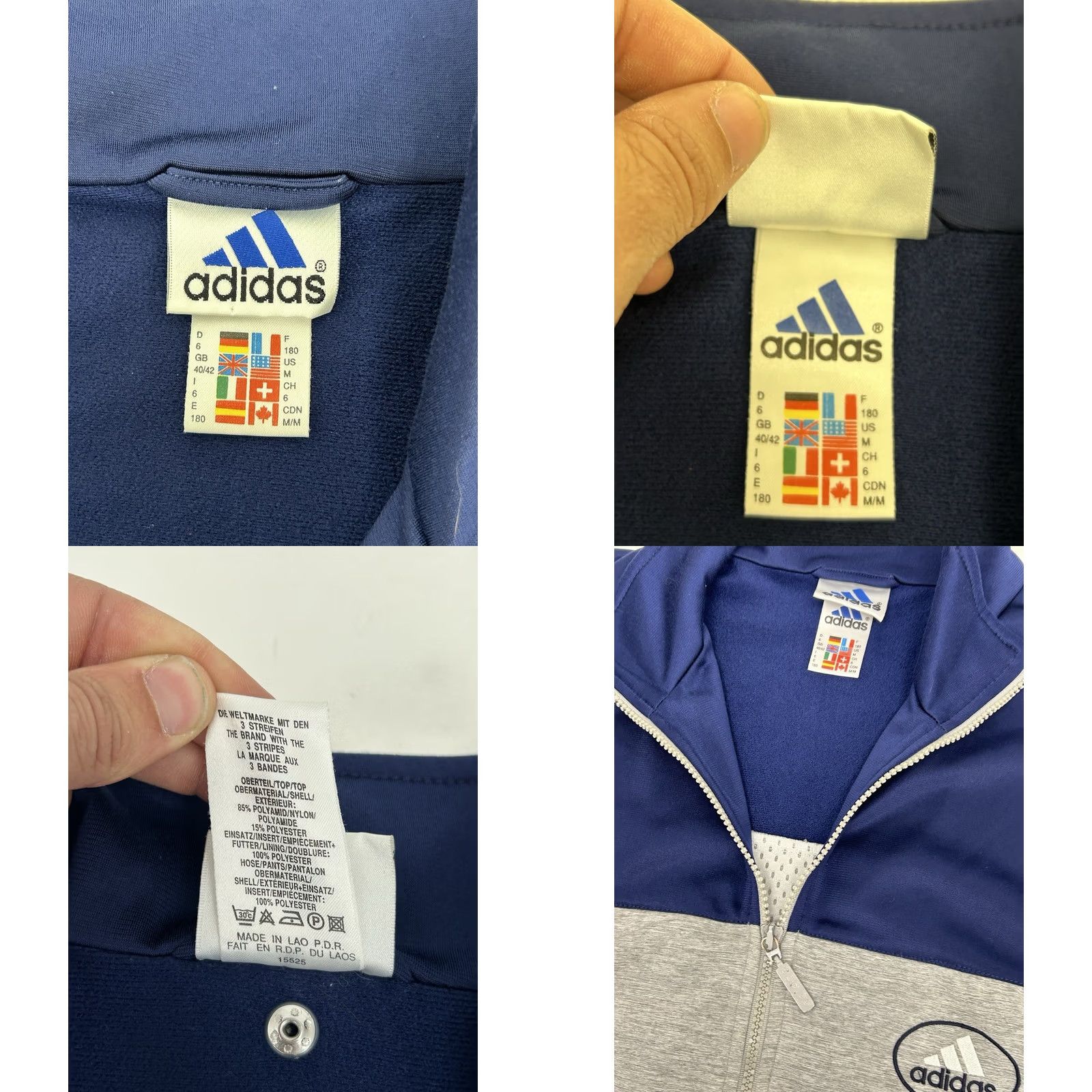Adidas VINTAGE Adidas Track Jacket Zip Off Sleeves Medium Three Stripes Size US M / EU 48-50 / 2 - 8 Thumbnail