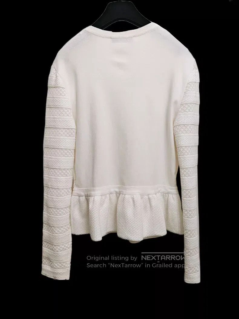 Valentino Valentino White lace skirt top Size L / US 10 / IT 46 - 3 Thumbnail
