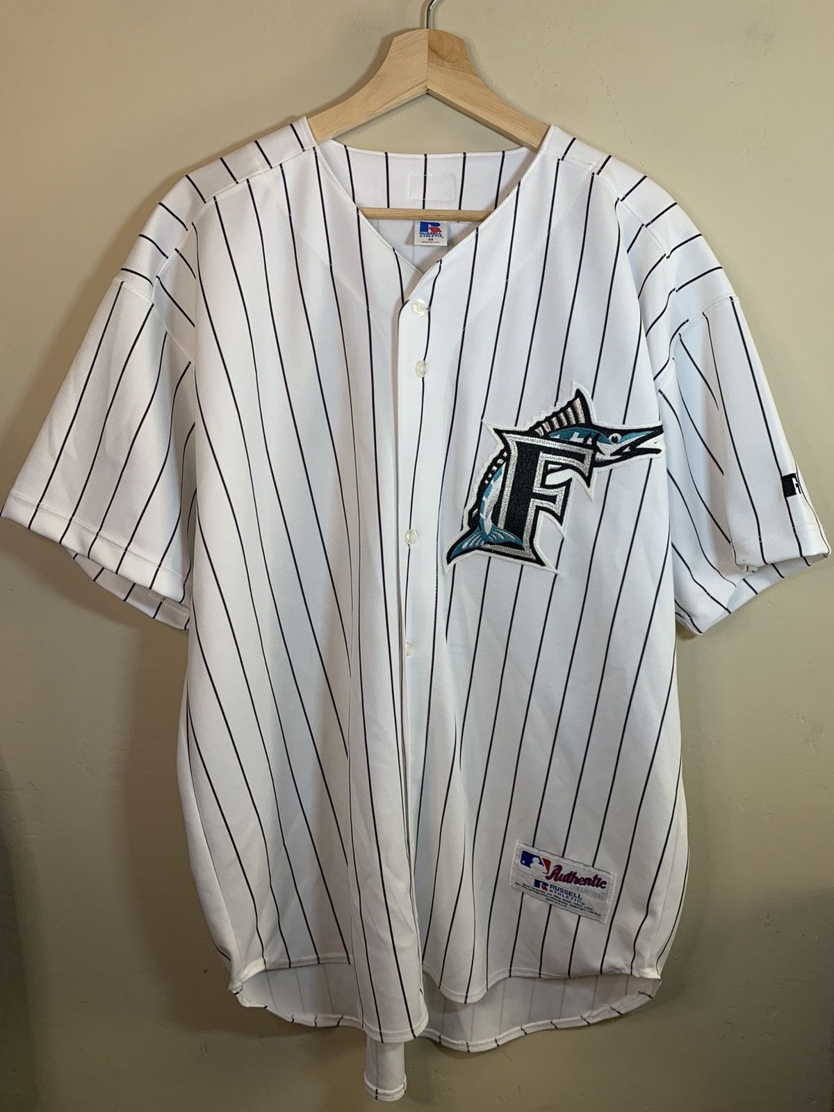 Vintage RARE Vintage Josh Beckett Florida Marlins MLB Russell Jersey Grailed