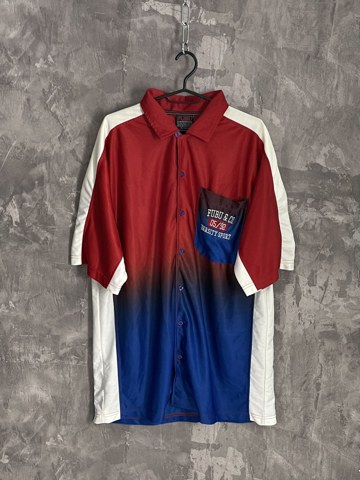 Fubu × Vintage 90s Vintage Fubu Embroidered Pocket Logo Polo Shirt Size US M / EU 48-50 / 2 - 1 Thumbnail