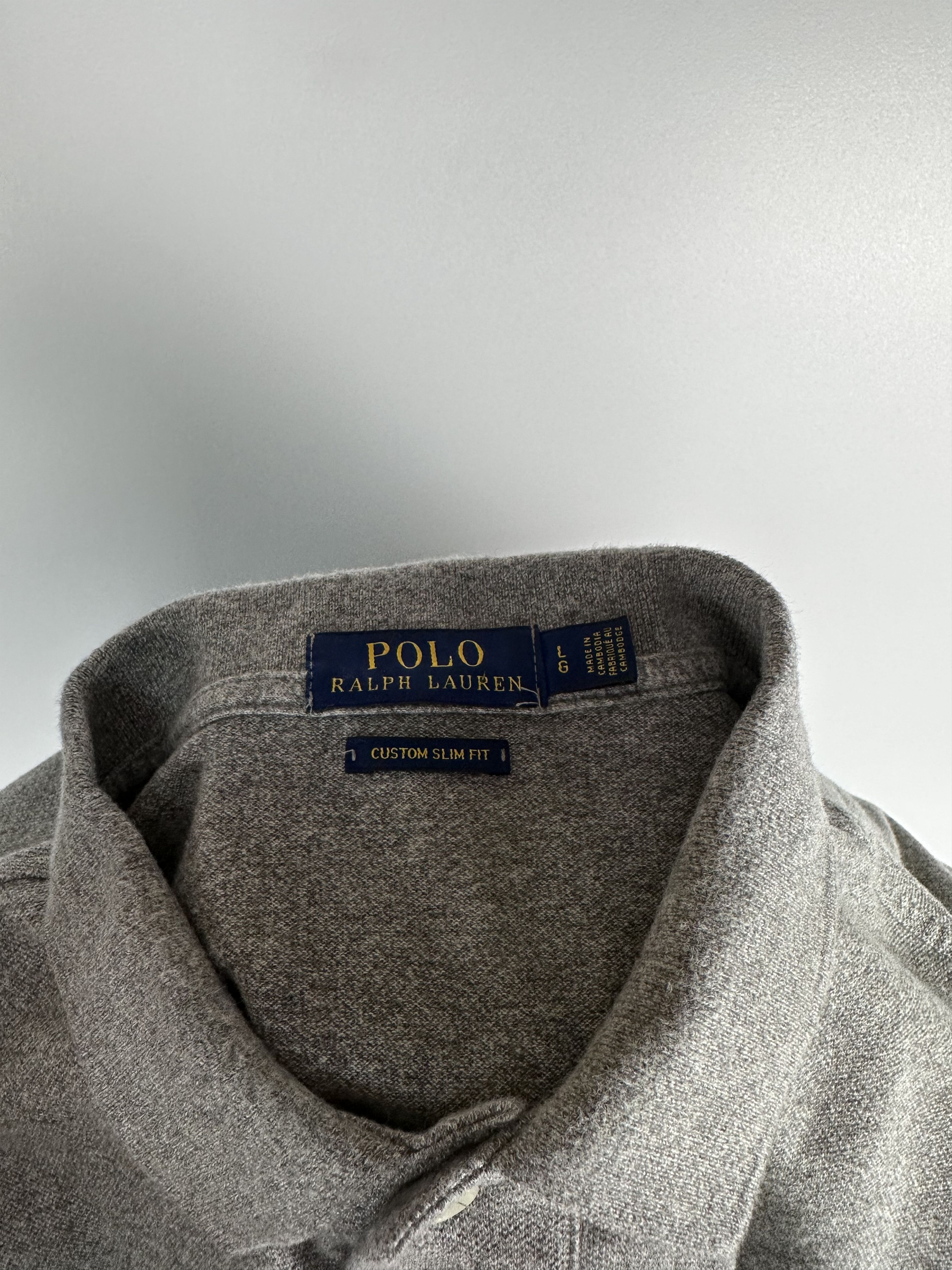 Polo Ralph Lauren Polo Ralph Lauren Polo Shirt Custom Slim Fit Gray Size L Size US L / EU 52-54 / 3 - 8 Thumbnail