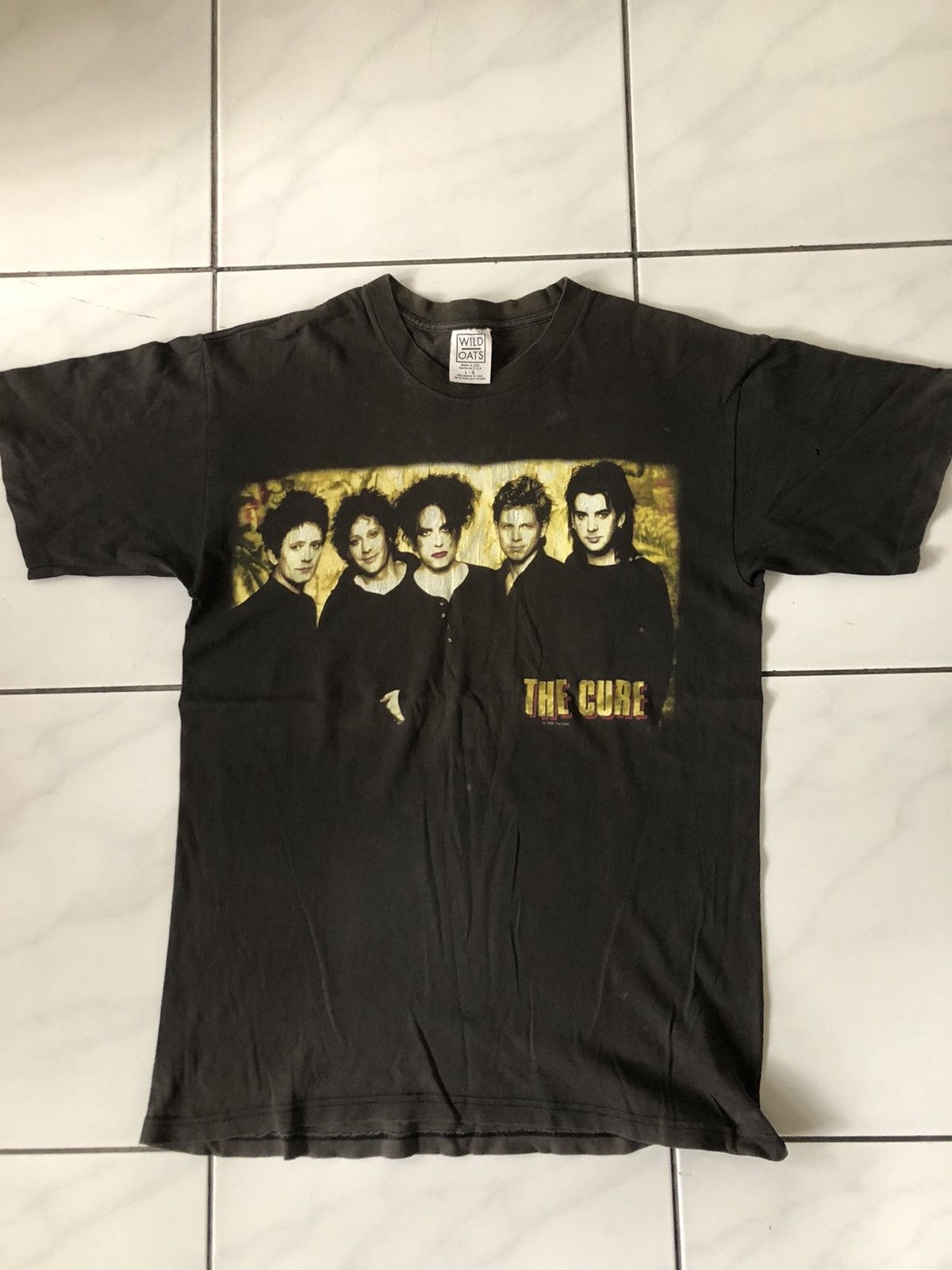 image of Band Tees x The Cure Vintage The Cure 90 in Black, Men's (Size Large)
