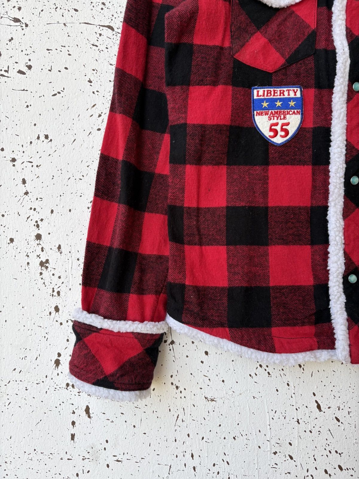 Japanese Brand Christmas Theme Sherpa Paneled Tartan Patches California USA Size US M / EU 48-50 / 2 - 3 Thumbnail