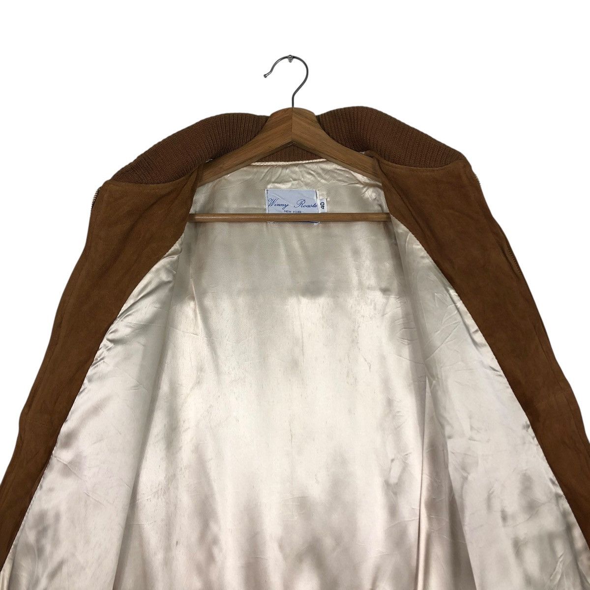 Vintage 🔥VINTAGE GENUINE LEATHER BOMBER JACKET WINNY ROASTER NY Size US M / EU 48-50 / 2 - 16 Thumbnail