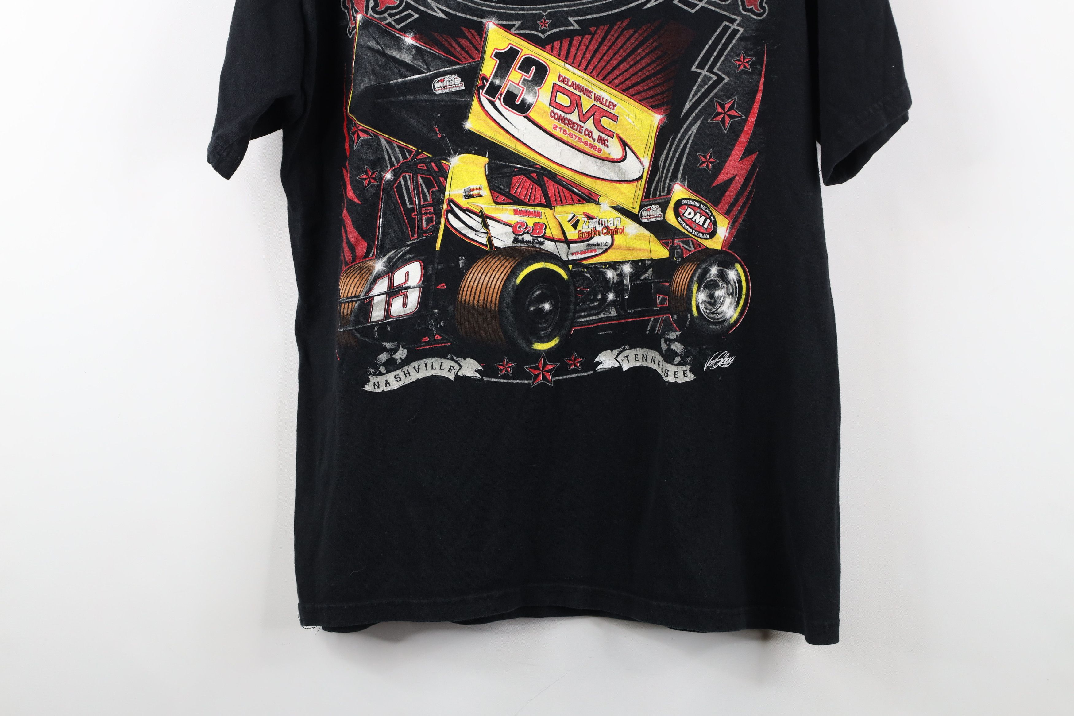 Vintage Vintage Y2K Streetwear Paul McMahan Racing T-Shirt Black Size US M / EU 48-50 / 2 - 14 Thumbnail