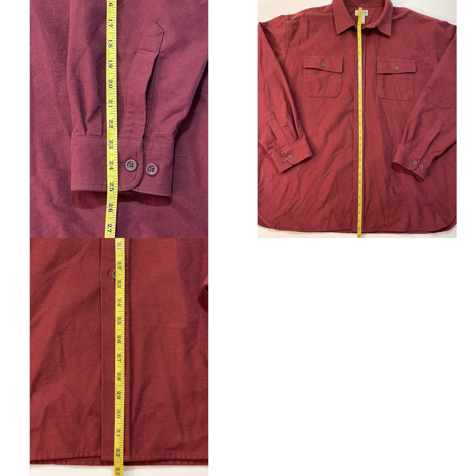 Vintage VINTAGE L.L. Bean 90s Chamois Flannel Button Front Shirt XXL Red Outdoor Mens Size US XXL / EU 58 / 5 - 8 Thumbnail