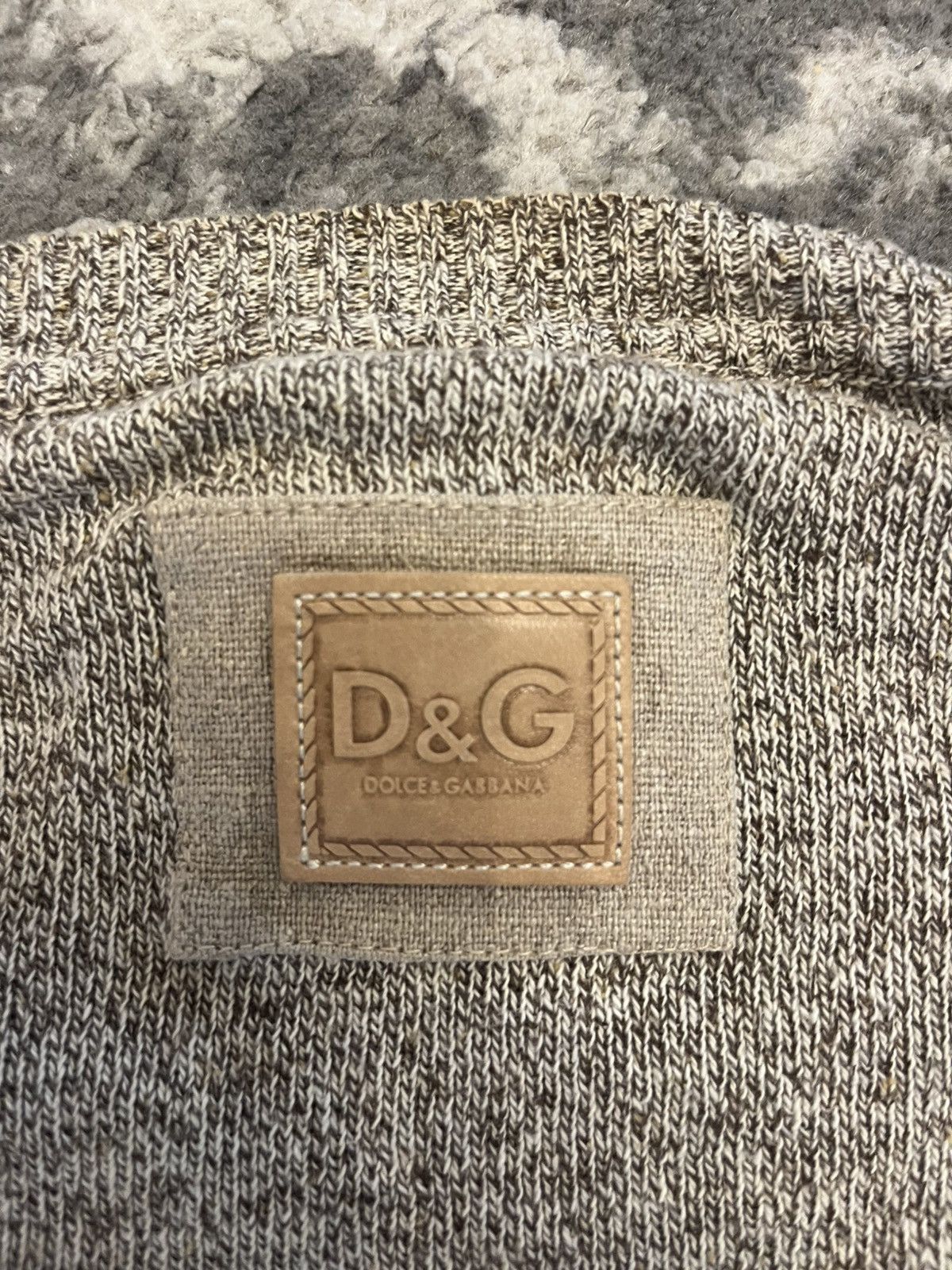 Dolce & Gabbana Vintage D&G Dolce Gabbana Logo Back Neck Sweater Size 54 Size US L / EU 52-54 / 3 - 2 Thumbnail