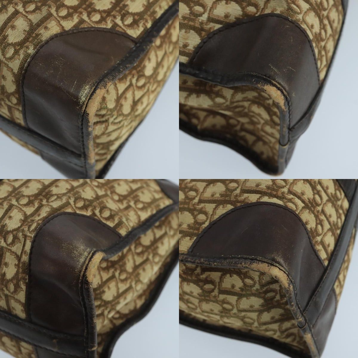 Dior DIOR Trotter Canvas Boston Bag Brown Size ONE SIZE - 10 Thumbnail