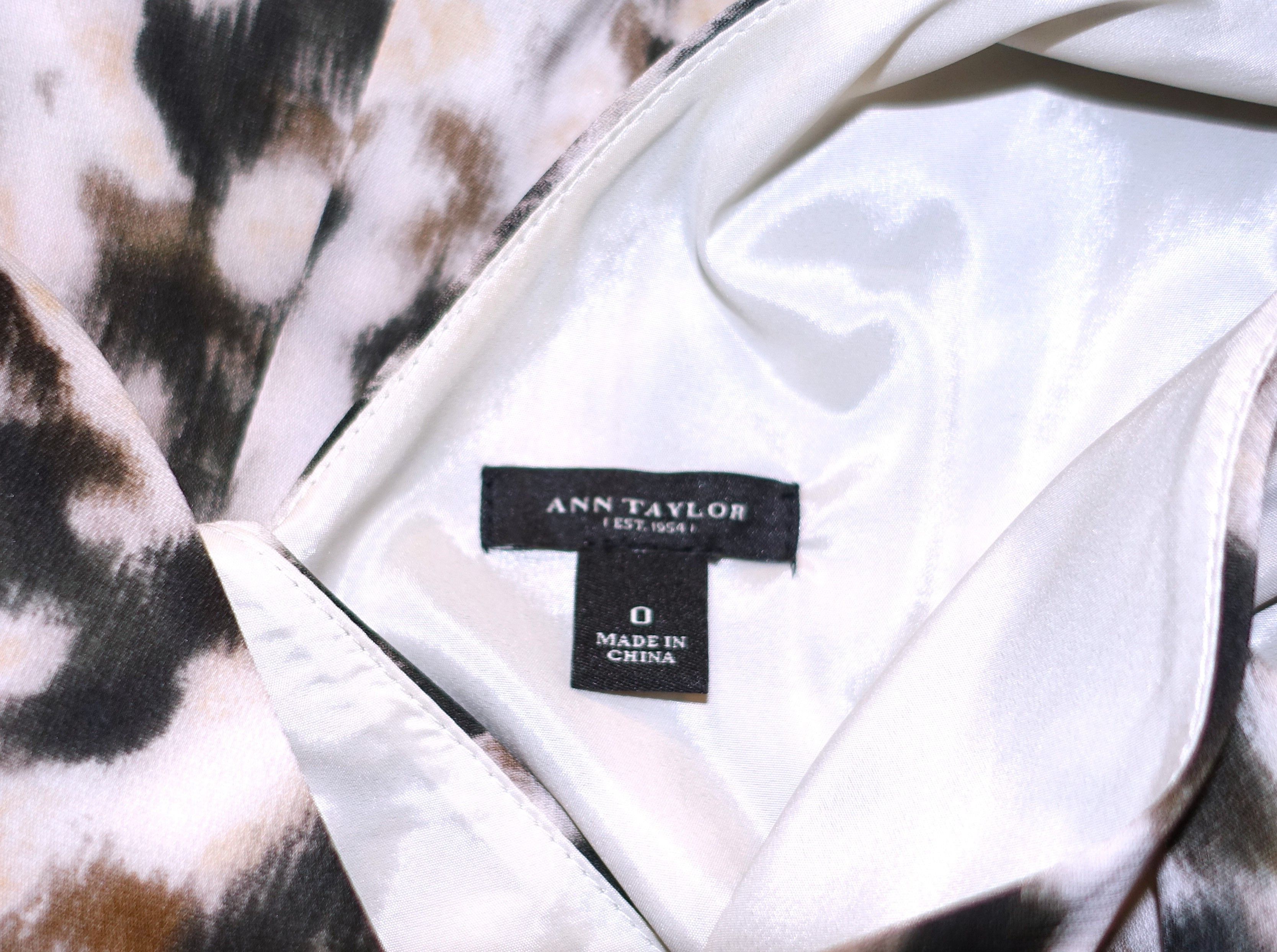 Ann Taylor Ann Taylor Animal Print Faux Wrap Dress 0 Size XS / US 0-2 / IT 36-38 - 7 Thumbnail