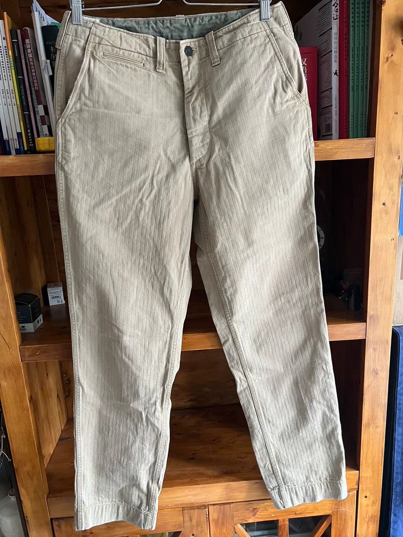Freewheelers Freewheelers Military trousers with a herin-shaped pattern Size US 32 / EU 48 - 2 Thumbnail