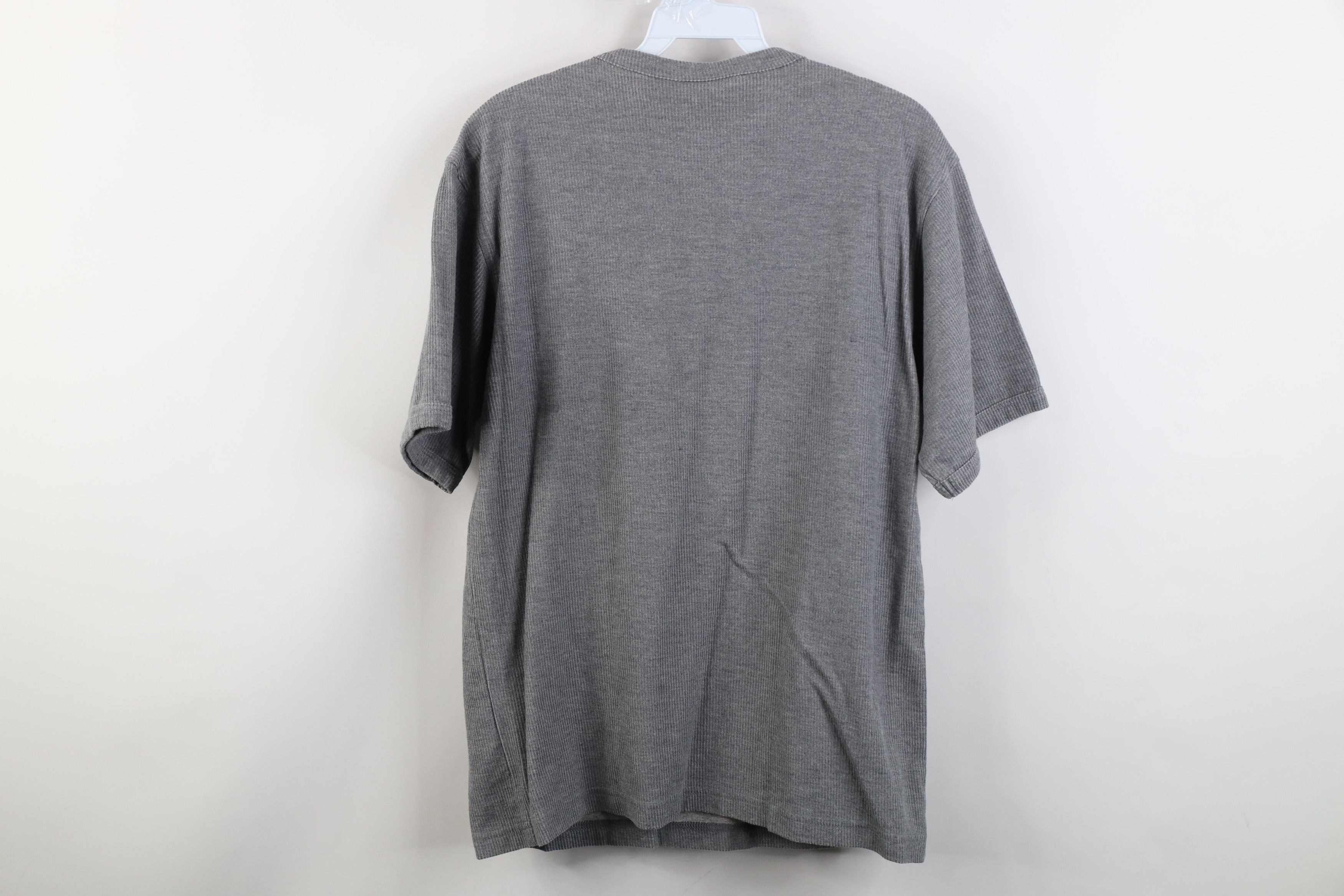 Vintage Vintage 90s Streetwear Ribbed Knit Short Sleeve T-Shirt Size US L / EU 52-54 / 3 - 8 Thumbnail