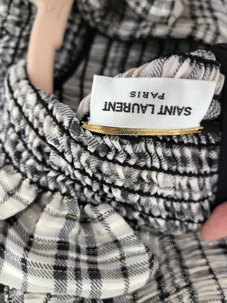 Saint Laurent Paris Saint Laurent Paris Striped Flounce Shirt Size XS / US 0-2 / IT 36-38 - 4 Thumbnail