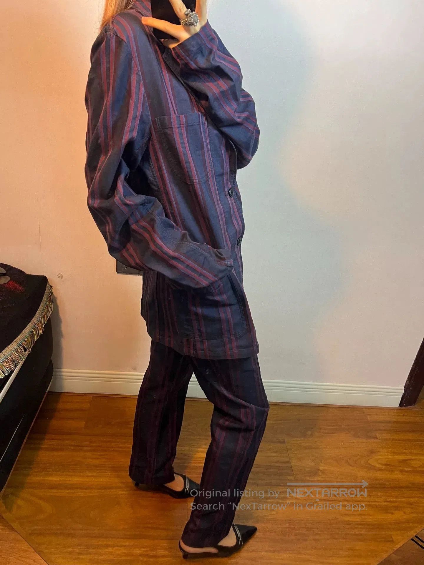Dries Van Noten Dries Van Noten Striped Suit Set. Size US 30 / EU 46 - 8 Thumbnail