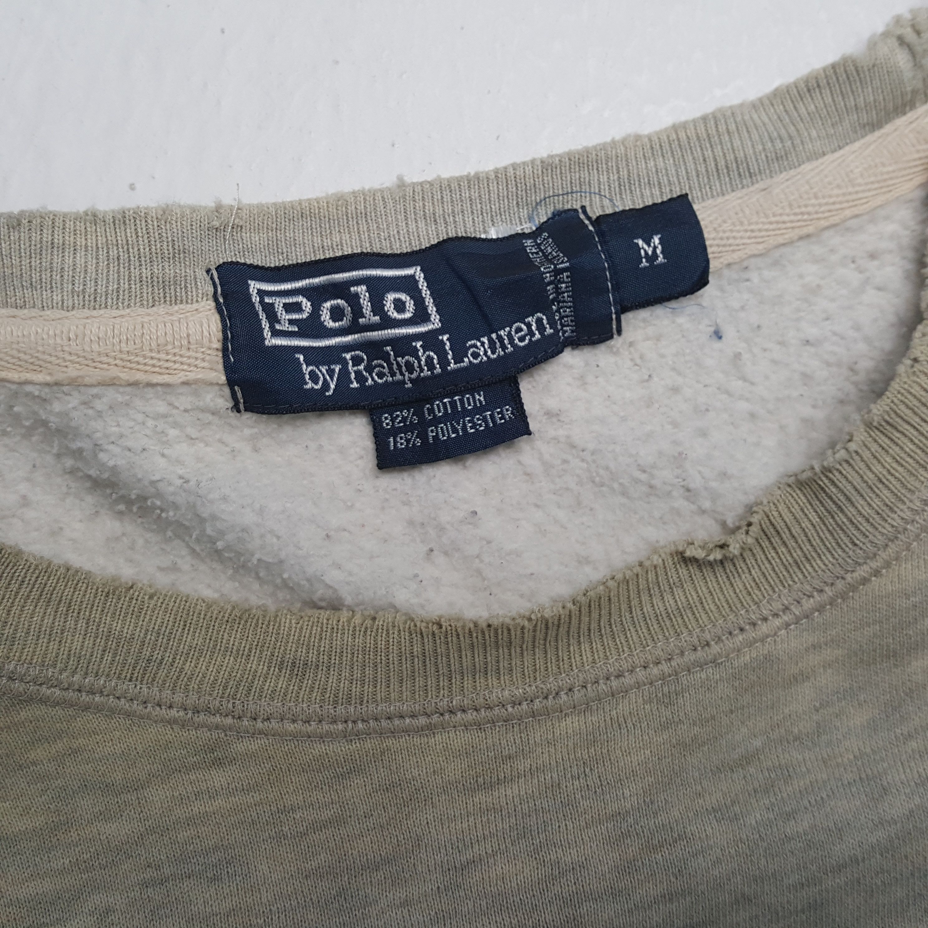 Polo Ralph Lauren × Vintage Vintage POLO BEAR by RALPH LAUREN Distressed Sweatshirt Size US L / EU 52-54 / 3 - 8 Thumbnail