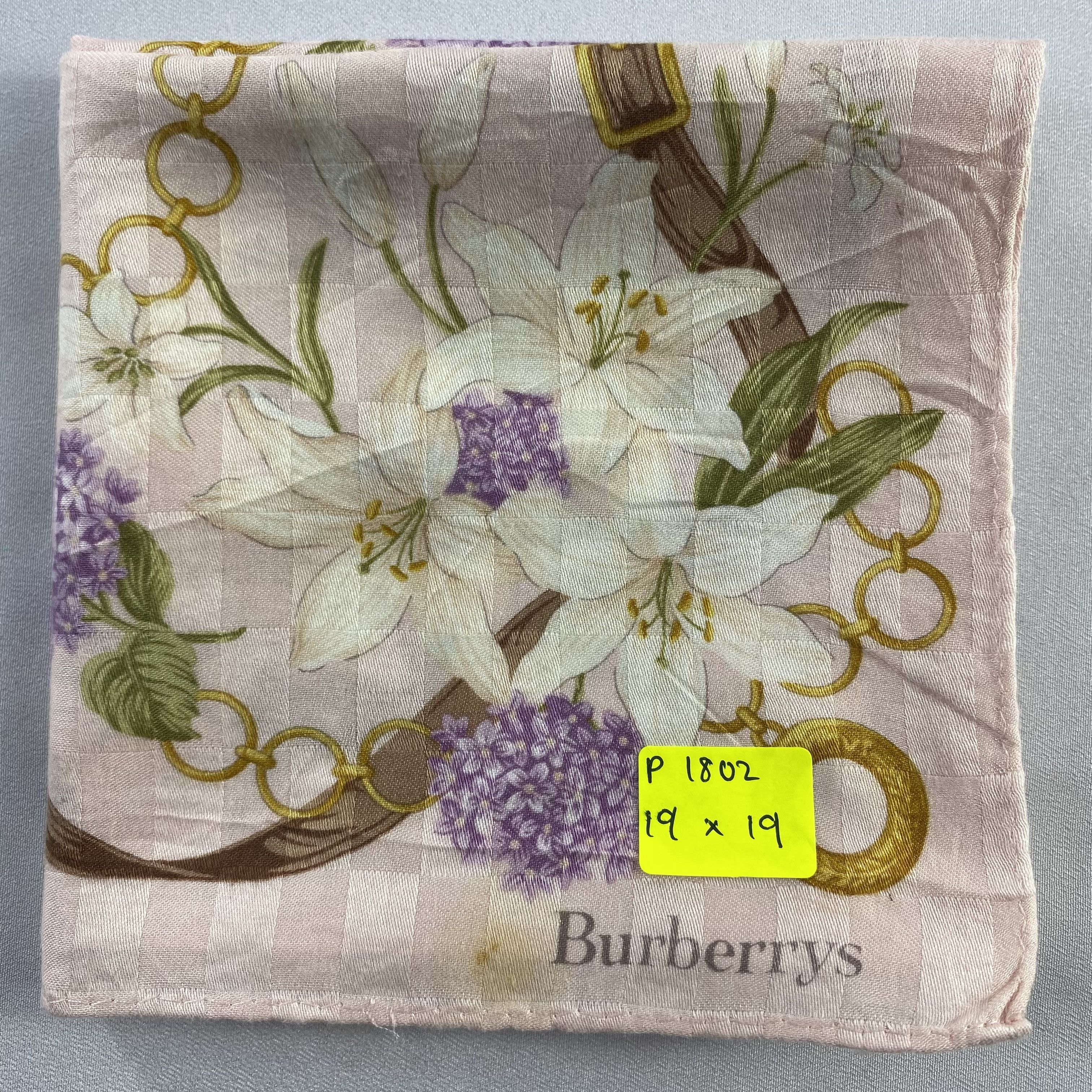 Burberry × Vintage Burberry Handkerchief / Neckerchief / Bandana-P1802 Size ONE SIZE - 6 Thumbnail