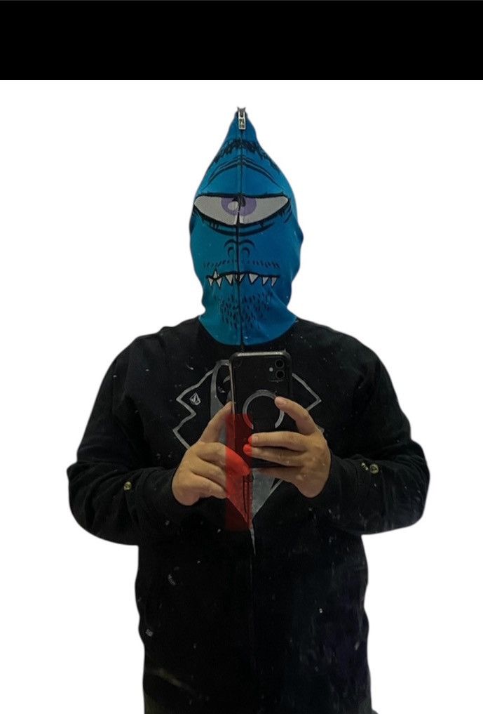 Japanese Brand 2000s Volcom gimp one eye hoodie Size US L / EU 52-54 / 3 - 2 Thumbnail