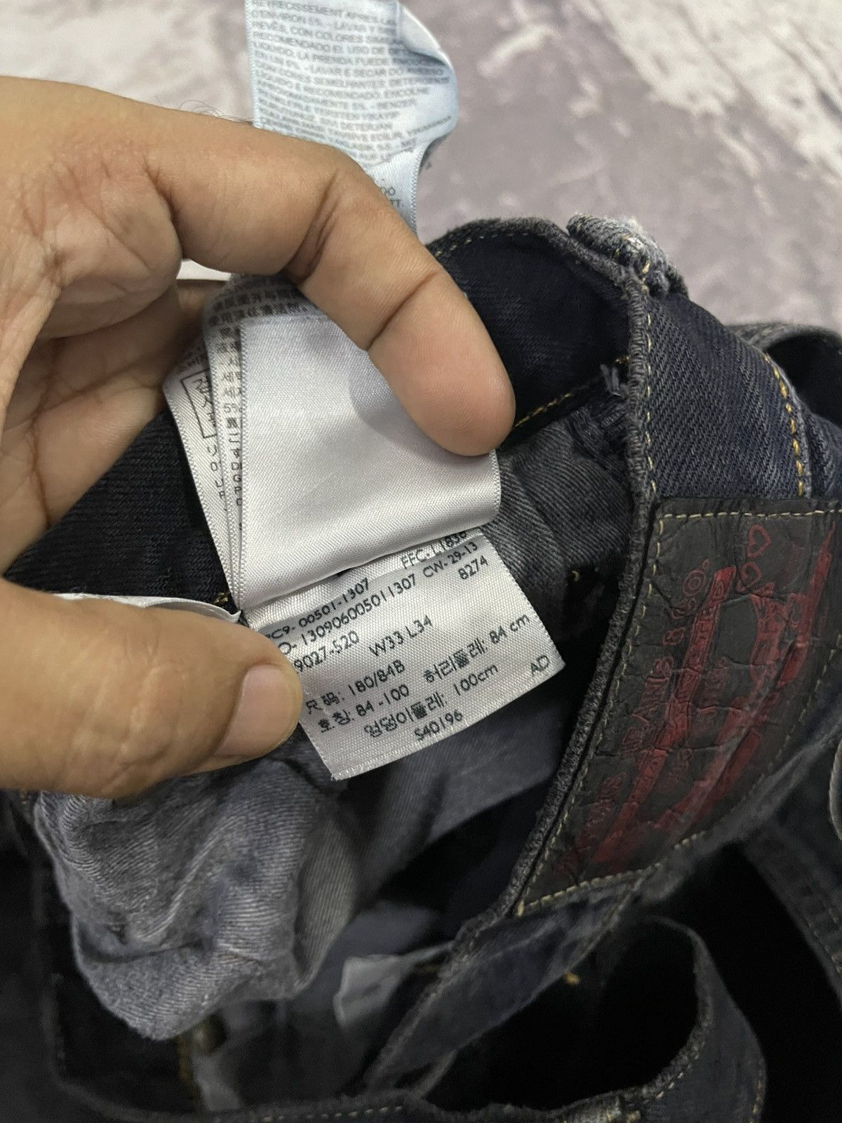 Levi's 2000s LEVIS X BASICKS DENIM BLACK JEANS DISTRESSED Size US 32 / EU 48 - 16 Thumbnail