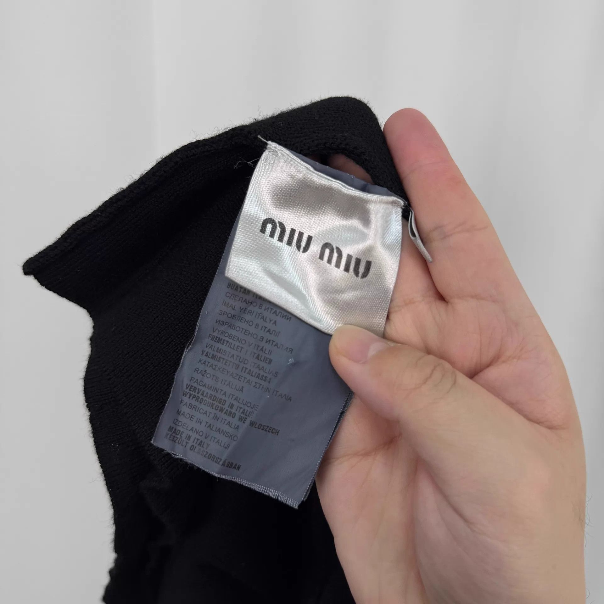 Miu Miu Miu Miu Black Wool Pleated Skirt 38 98 New Size 26" / US 2 / IT 38 - 6 Thumbnail