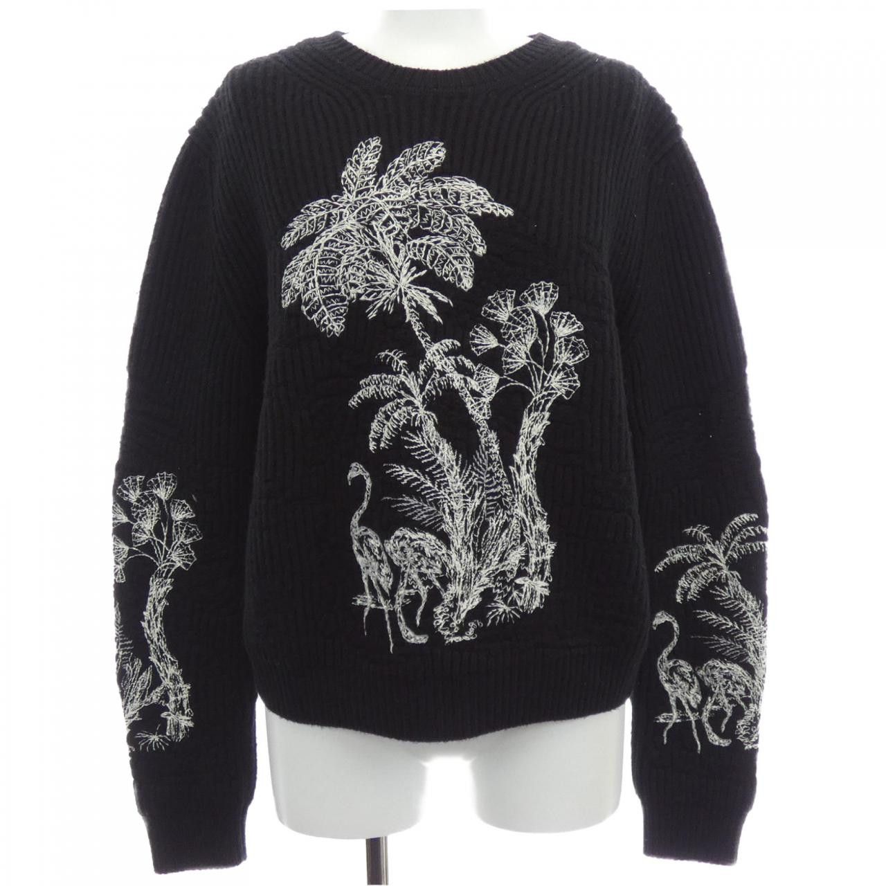 Dior Dior Christian Dior Cashmere Blend Knitwear Textile Tops 954S91AM017 DUTY FREE for USA Size ONE SIZE - 1 Thumbnail