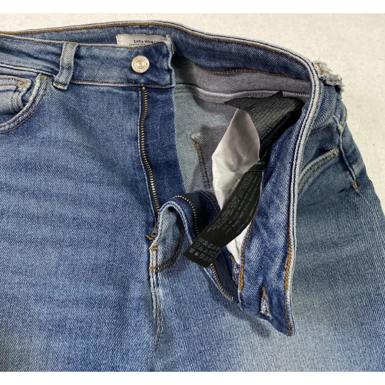 Zara Zara Jeans Women's Size 6 Skinny Stretch Denim Blue 5-Pocket Design Slim Mid Rise Casual Spring Summer Fall Winter Cotton Blend Size 28" / US 6 / IT 42 - 3 Thumbnail