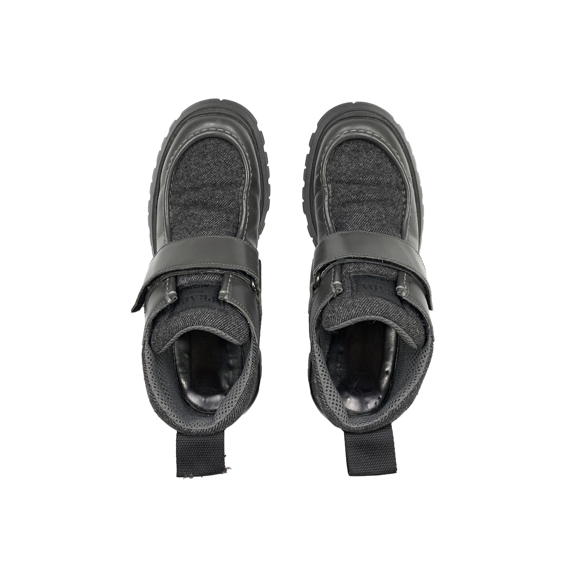 Prada Vtg Velcro Strap Trekking Boots Size US 9 / IT 39 - 4 Thumbnail