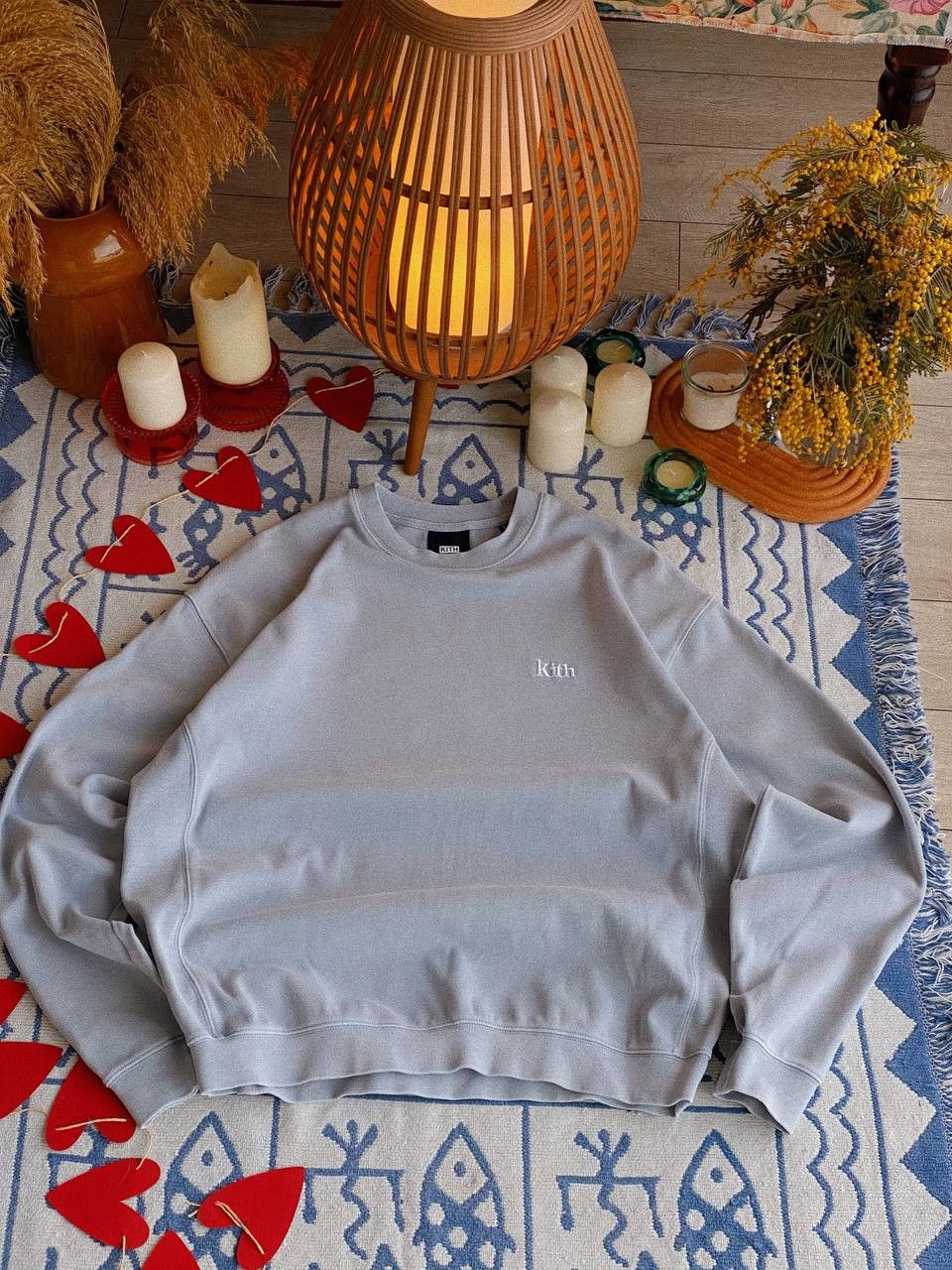 Kith Kith Sweatshirt Grey Blue Oversized Size US S / EU 44-46 / 1 - 1 Thumbnail