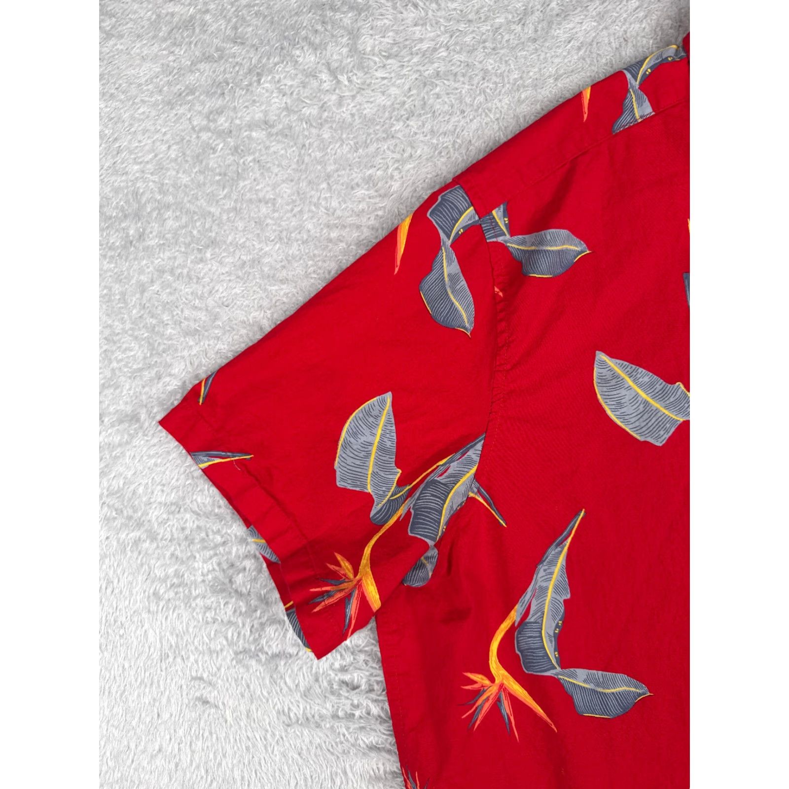 Vintage No Boundaries Shirt Mens 3XL XXXL Red Hawaiian Floral Cotton Blend Button-Up Size US XXL / EU 58 / 5 - 6 Thumbnail