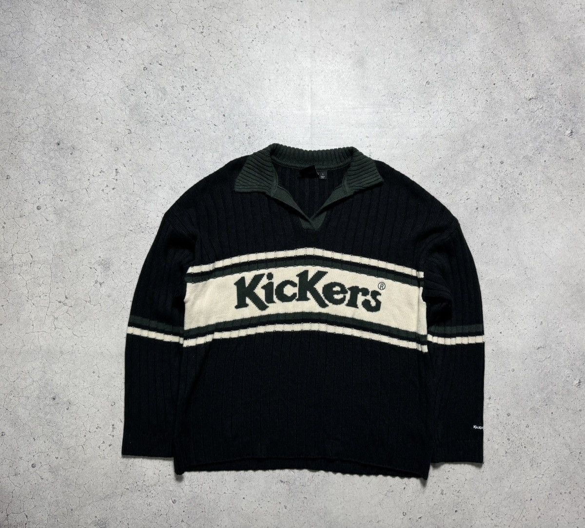 Kickers Kickers Vintage 90’s Knitted Sweater Big Logo Size L Size US L / EU 52-54 / 3 - 1 Thumbnail