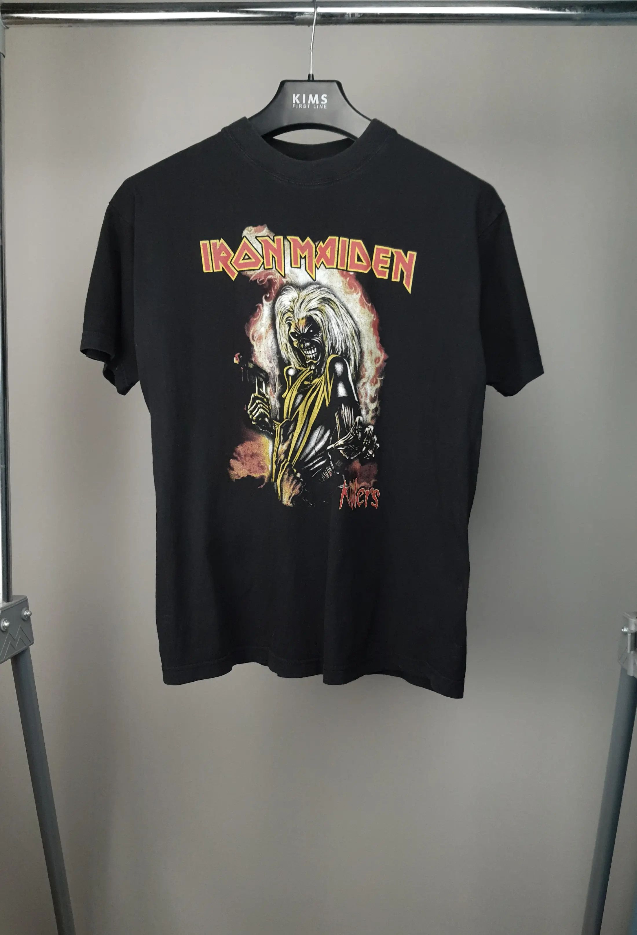 Iron Maiden 1981 Iron Maiden Kilers Album Graphic Black Vintage T Shirt Size US M / EU 48-50 / 2 - 1 Thumbnail