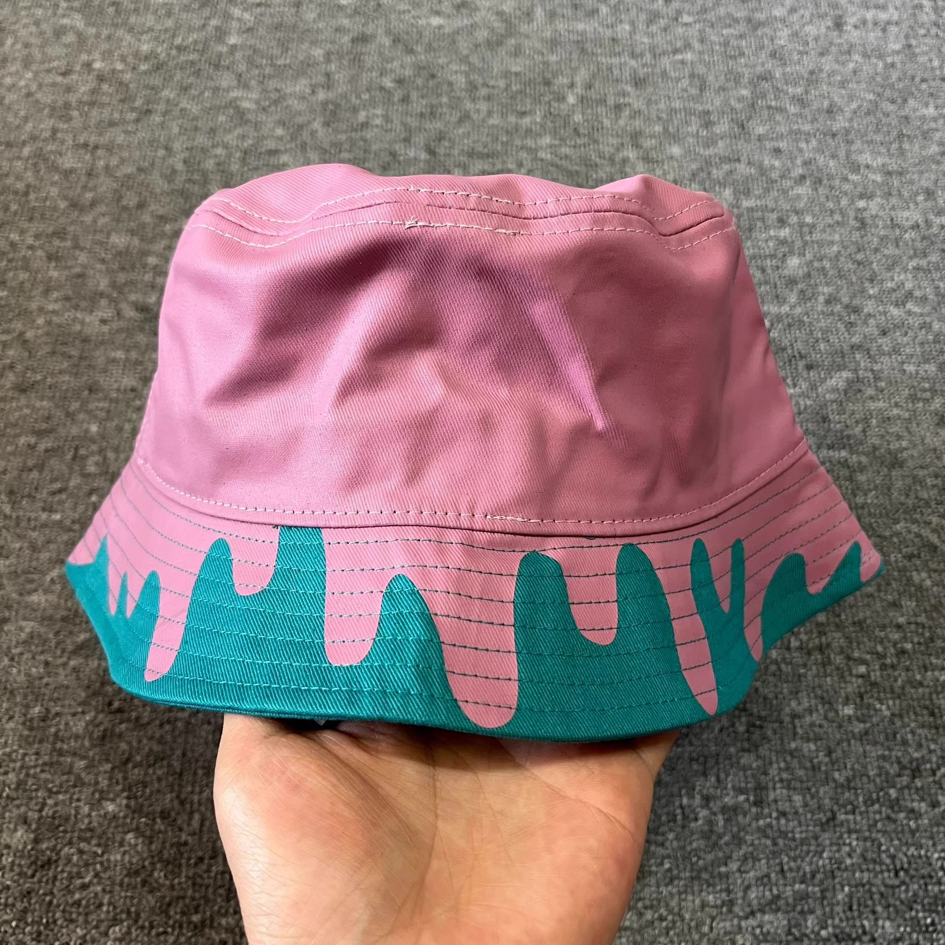 Billionaire Boys Club BBCLeather Strawberry Melted Ice Cream Bucket Hat Q7 Size ONE SIZE - 3 Thumbnail