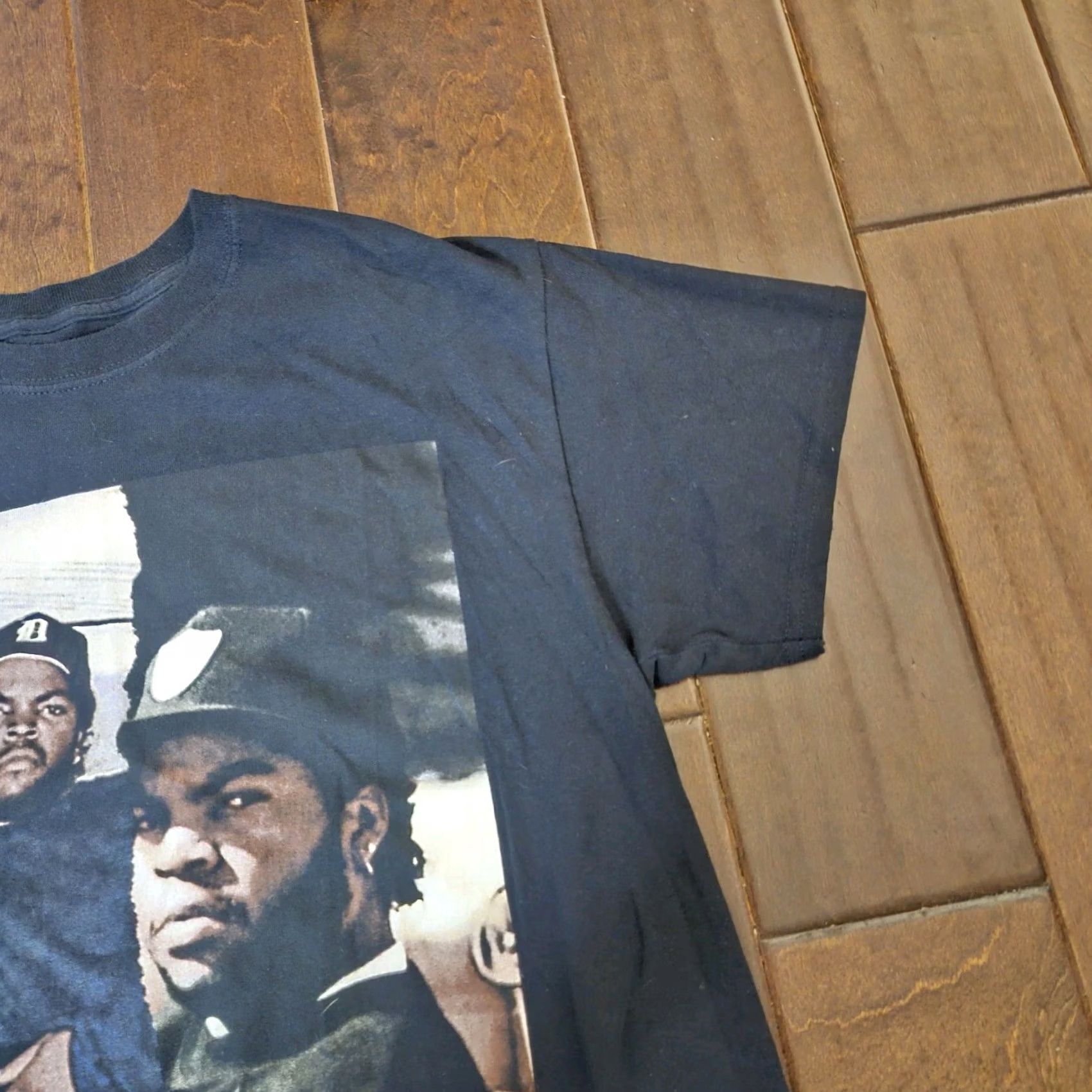 Vintage Ice Cube T Shirt West Coast 90s Retro Front Print Black Cotton Short Sleeve Crew Neck M Mens Womens Unisex Adult Regular Fit Graphic 2020s Size US M / EU 48-50 / 2 - 6 Thumbnail