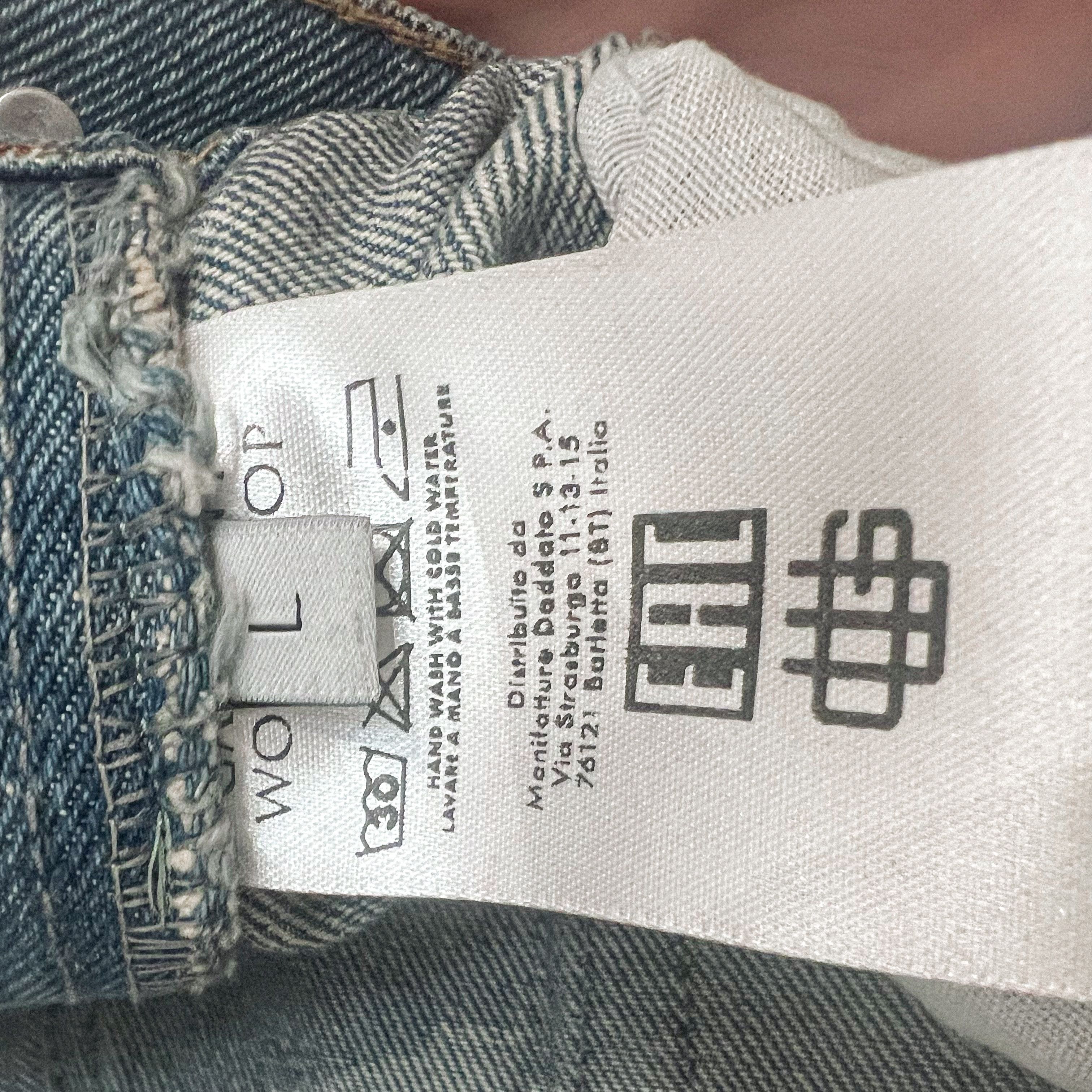 Garment Project Garment Workshop FIT01 Destroyed Blue Denim Size US 31 - 7 Thumbnail