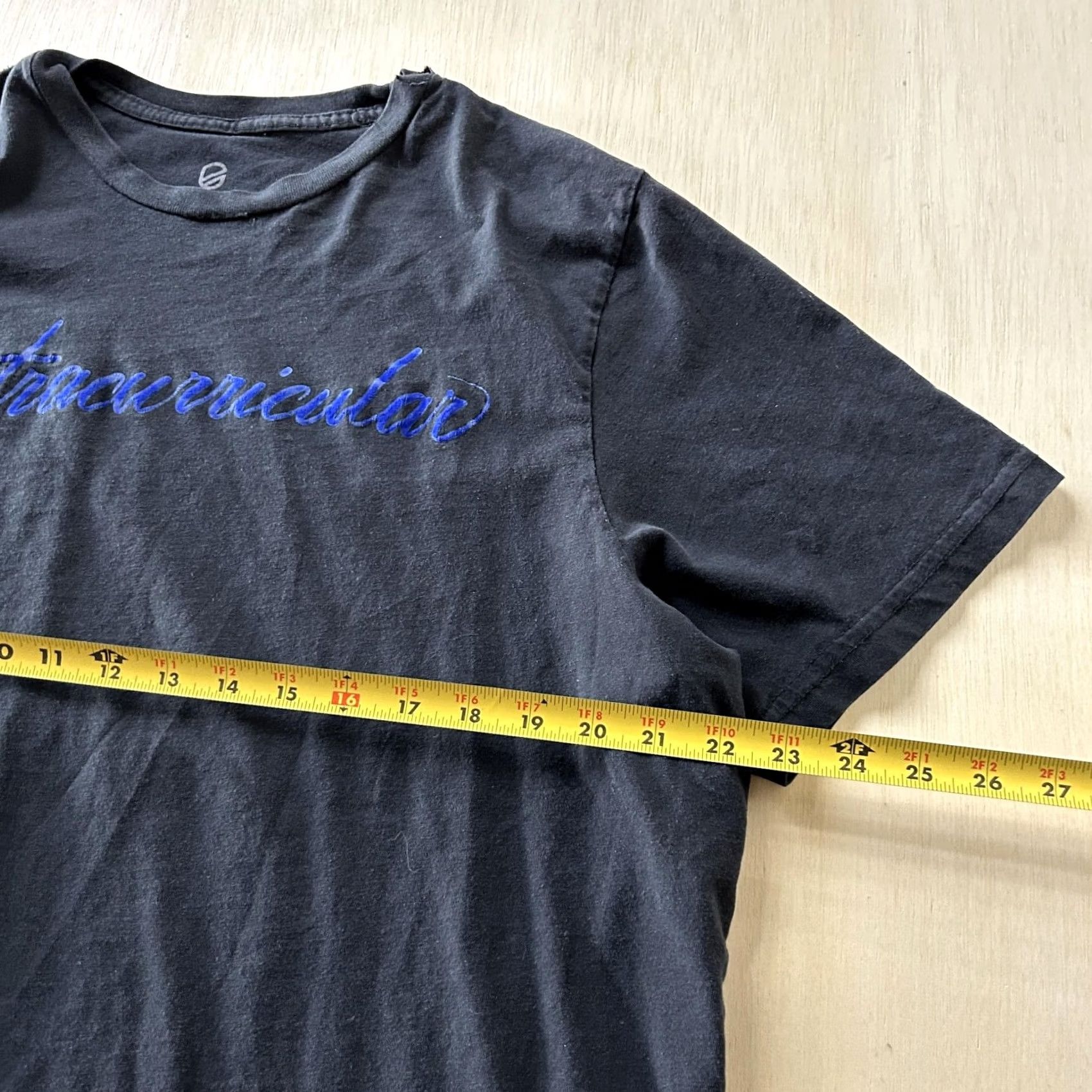 Vintage Extracurricular Shirt Mens XL Black Embroidered Script Golf Tee T-Shirt Made USA Size US XL / EU 56 / 4 - 5 Thumbnail