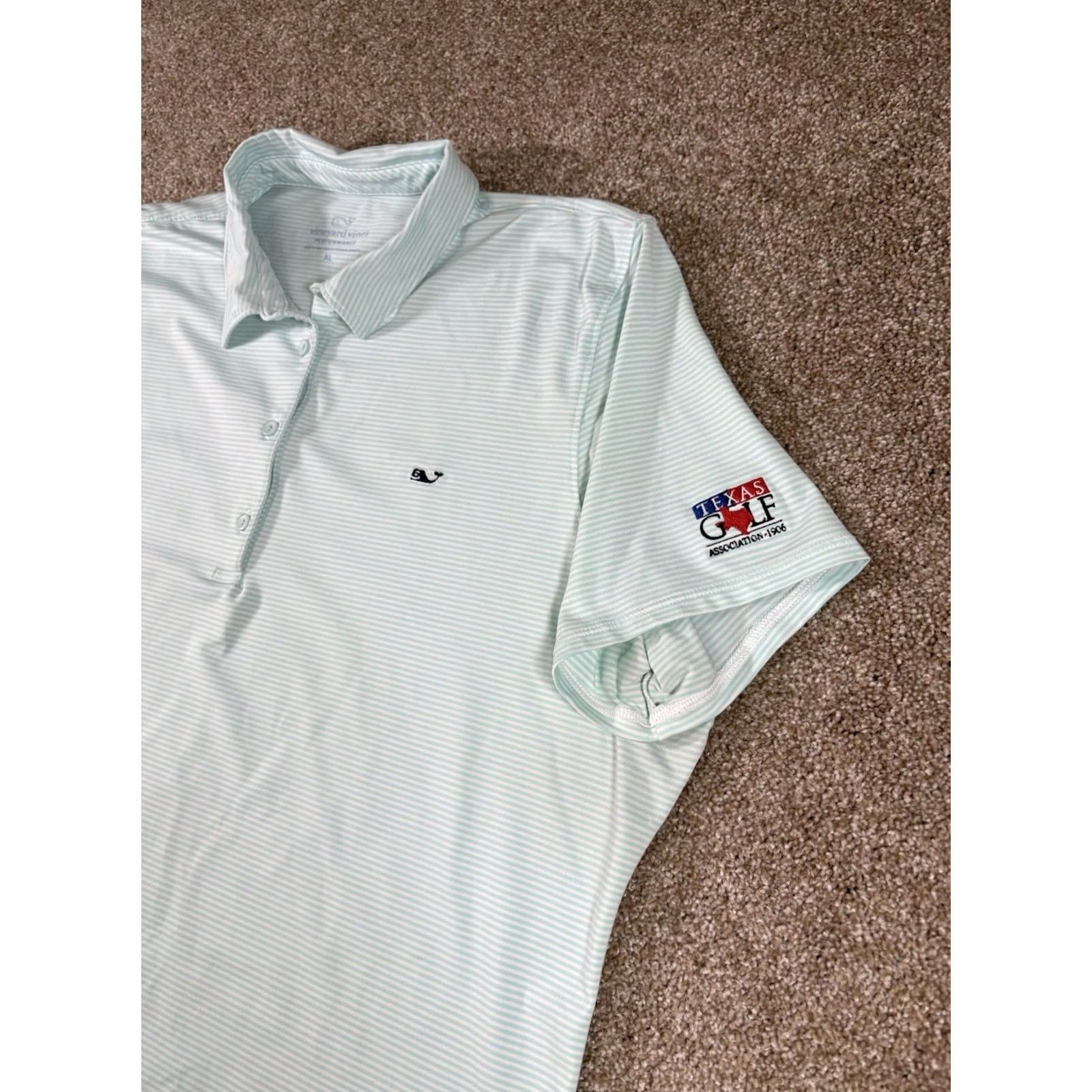 Vineyard Vines Vineyard Vines Polo Short Sleeve Golf Blue Texas Golf Association Women’s XL Polo Size 40" / US 18 - 2 Thumbnail