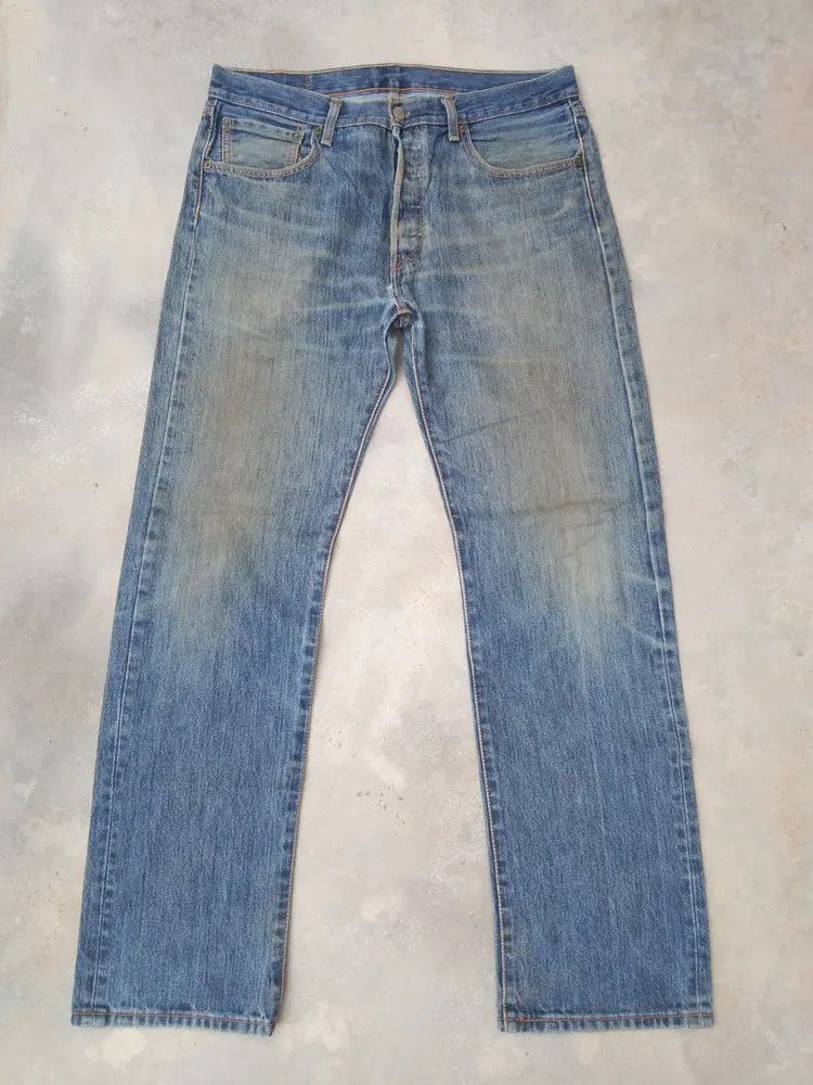 Levi's Vintage Levi's 501 Distressed Jeans 33x32 Size US 33 - 1 Thumbnail