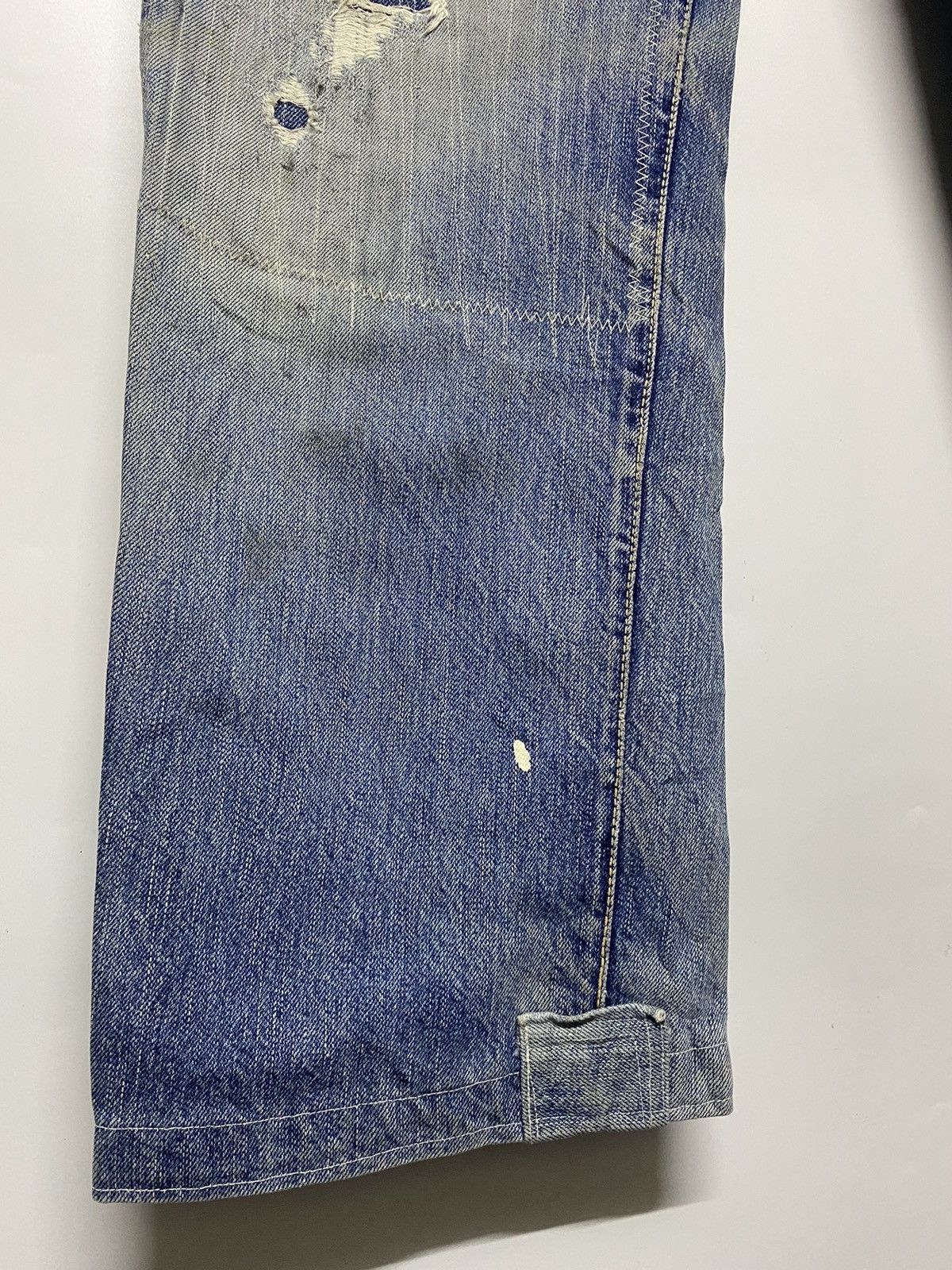 Japanese Brand × Vintage Vintage Ground-Alls Japanese Brand Distressed Denim Jeans Size US 30 / EU 46 - 14 Thumbnail
