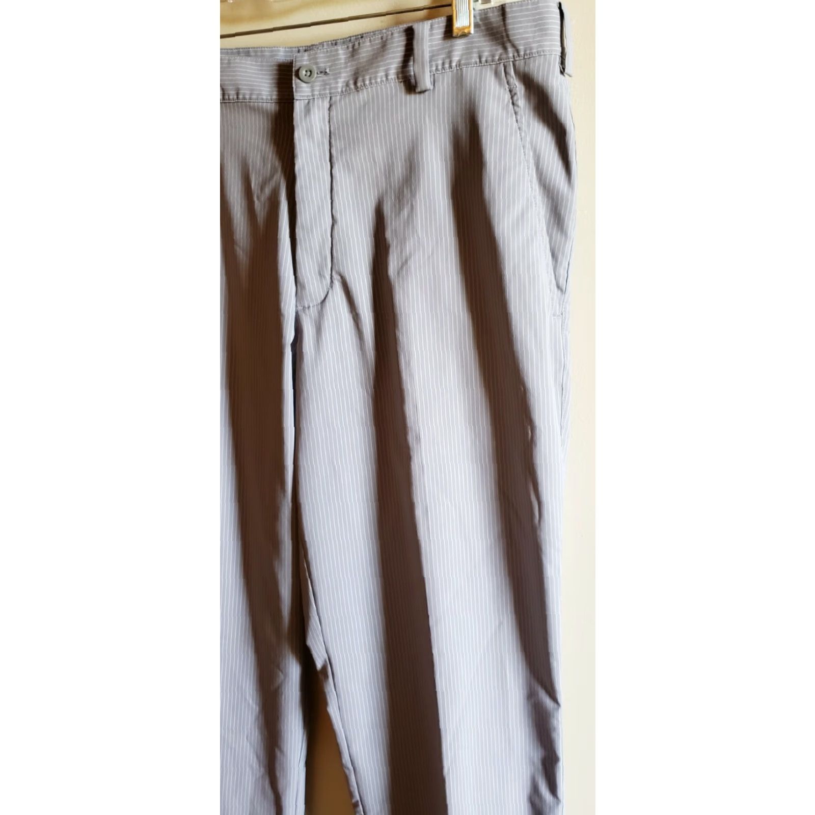 Nike Men's Nike Golf Pants Tour Performance Dri-Fit Stretch Gray Striped 34x32 Regular Slim? No tag Pre-owned Size US 34 / EU 50 - 2 Thumbnail