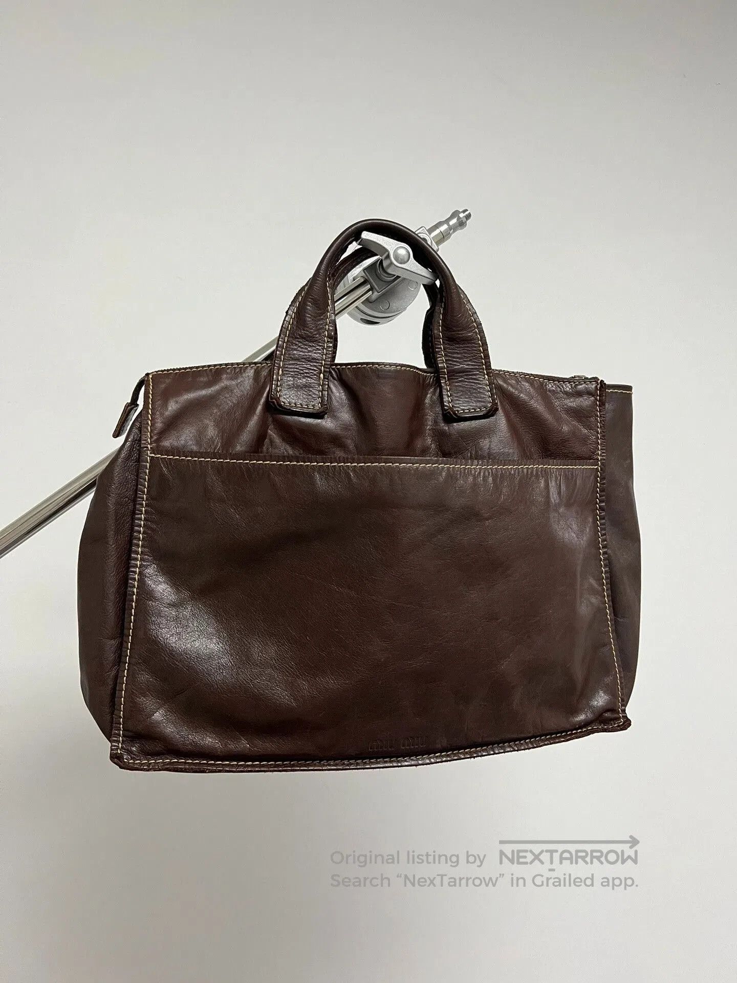 Miu Miu Miu Miu Brown Lambskin Handbag. Size ONE SIZE - 2 Thumbnail