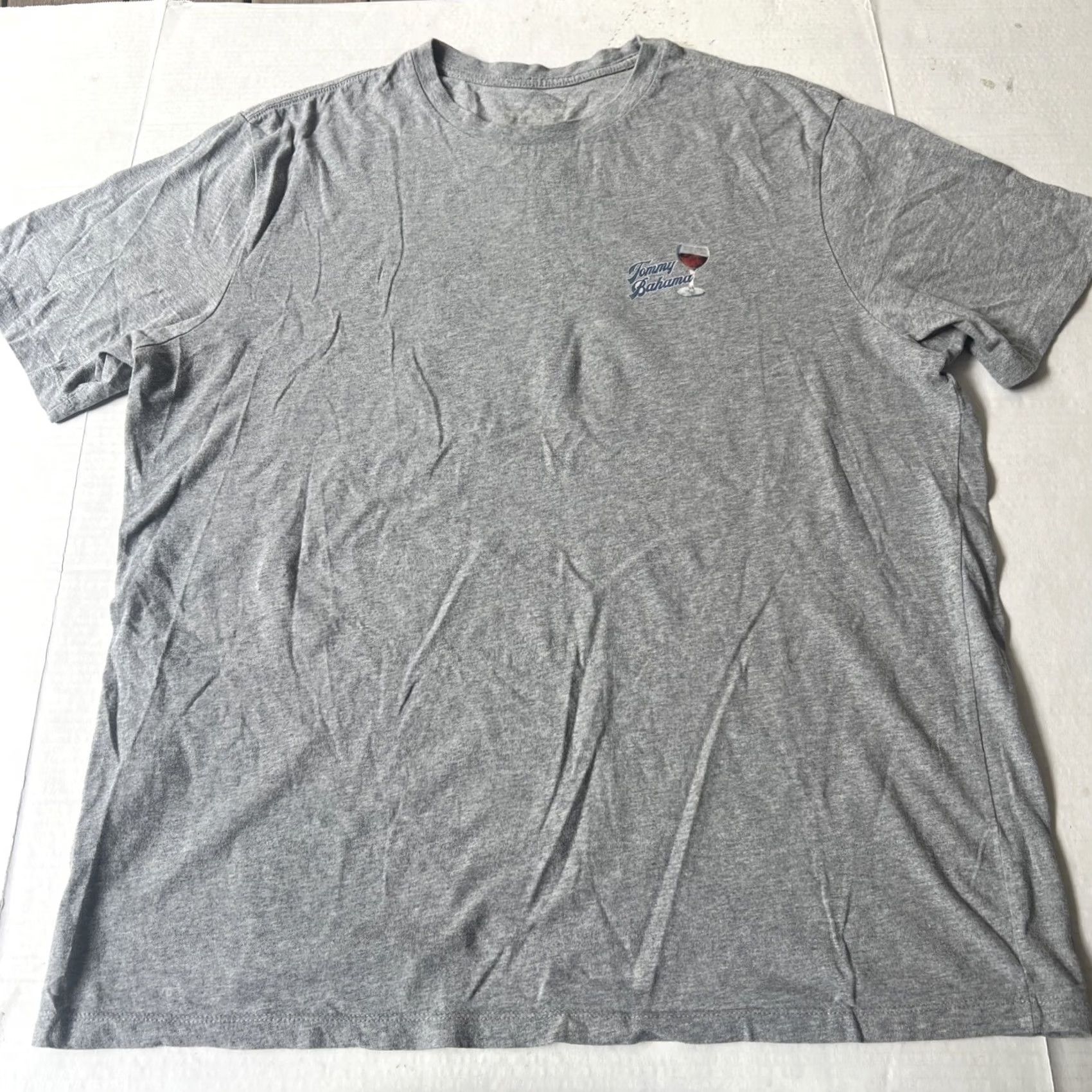 Tommy Bahama VINTAGE Tommy Bahama Shirt 2XL In There Done Vat Drinking Tee Shirt Mens Gray Short Sleeve Crew Neck Logo Graphic Tee Size US XXL / EU 58 / 5 - 2 Thumbnail