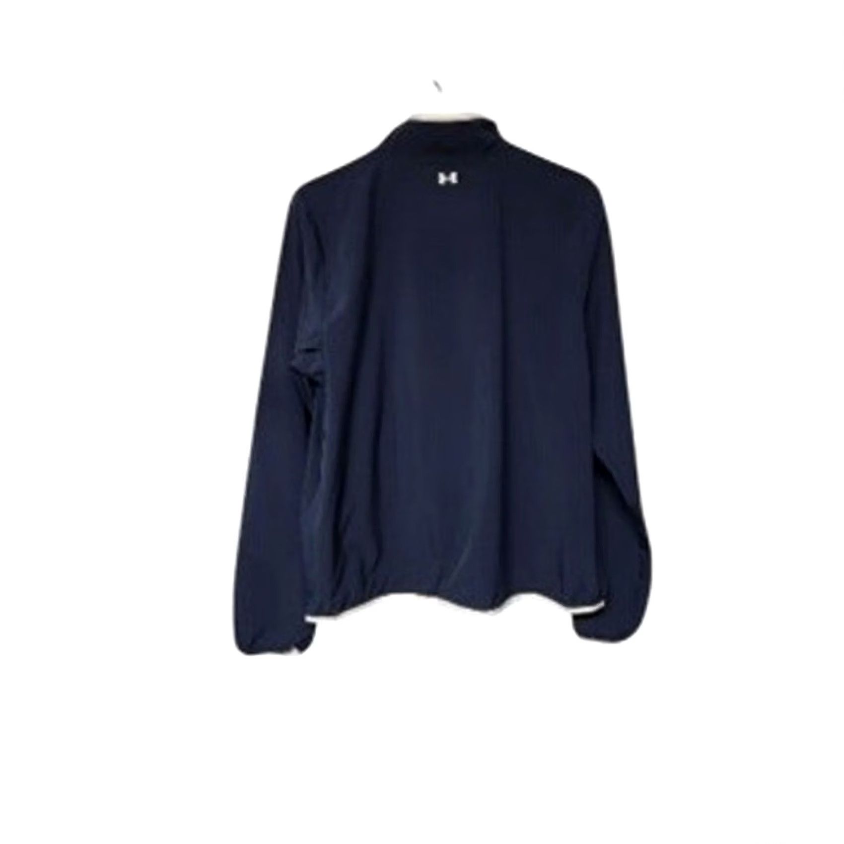 Under Armour Under Armour Womens L Storm Jacket Windbreaker Full Zip Navy & White Size L / US 10 / IT 46 - 2 Thumbnail