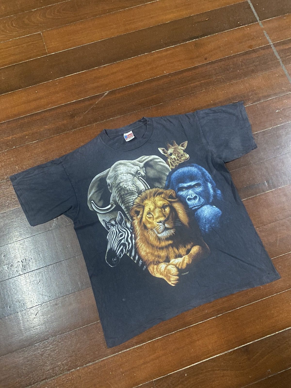 The Mountain Vintage Tigers king kong Animal Graphic ovp USA 90s Size US XL / EU 56 / 4 - 2 Thumbnail