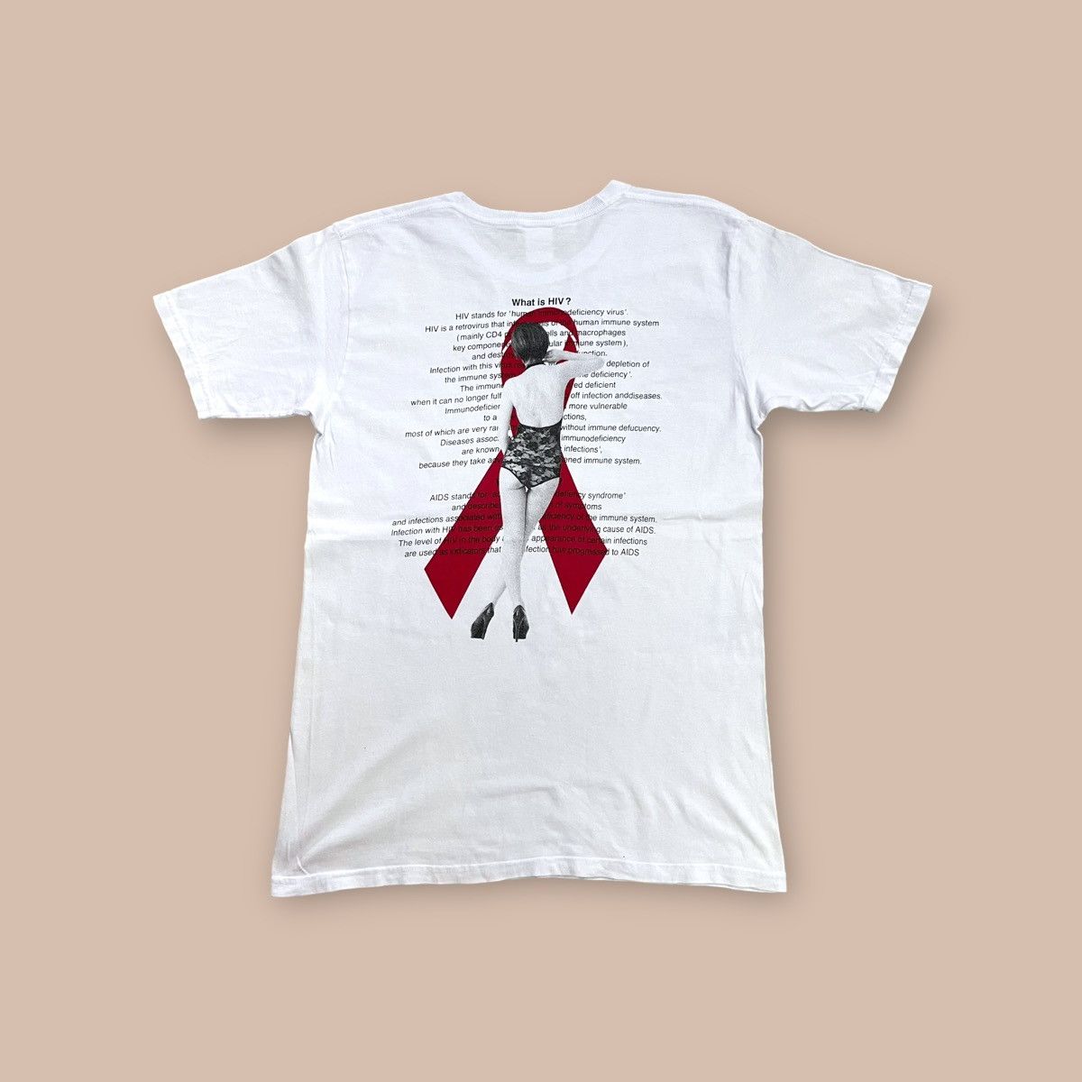 Rare Japanese Porn Star campaign to stop AIDS Tee | Grailed