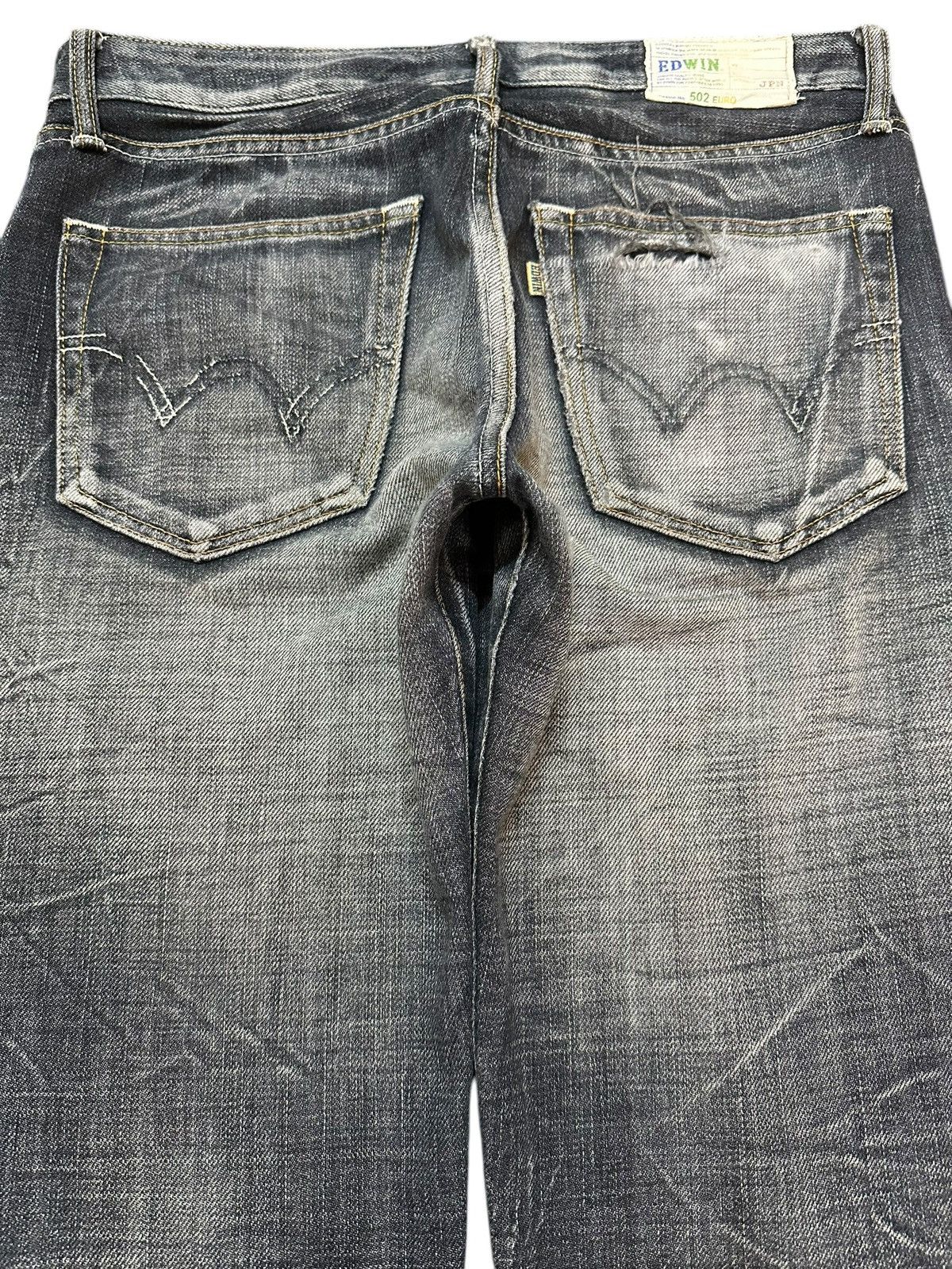 Edwin Vintage Japan Edwin 502 Faded Wash Style Loose Jeans Size US 32 / EU 48 - 5 Thumbnail