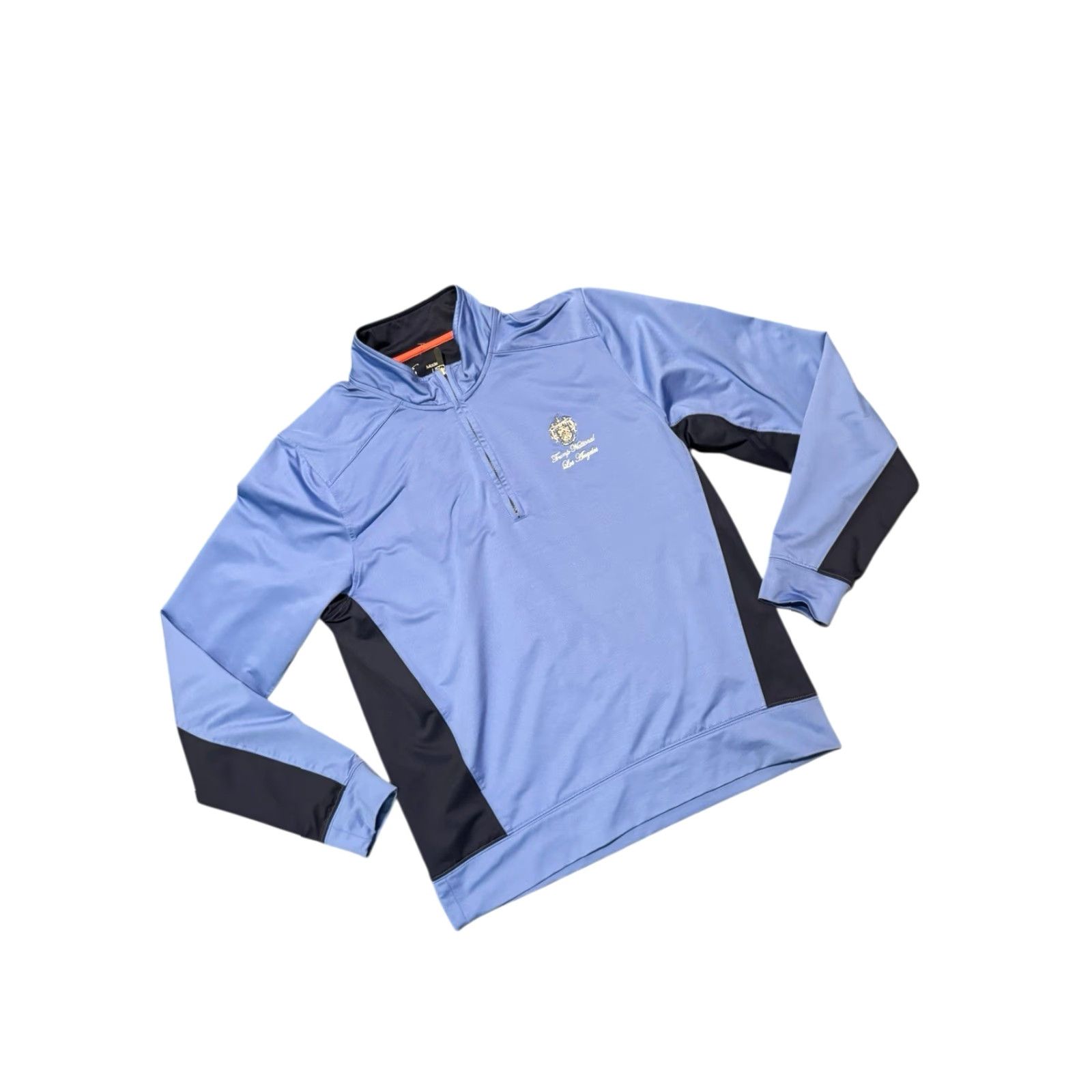 Vintage F&G Tech Trump National LA Pullover Mens Blue 1/2 Zip Golf Performance Stretch M - Regular, Breathable, Lightweight, Standout Golf Apparel Size US M / EU 48-50 / 2 - 3 Thumbnail